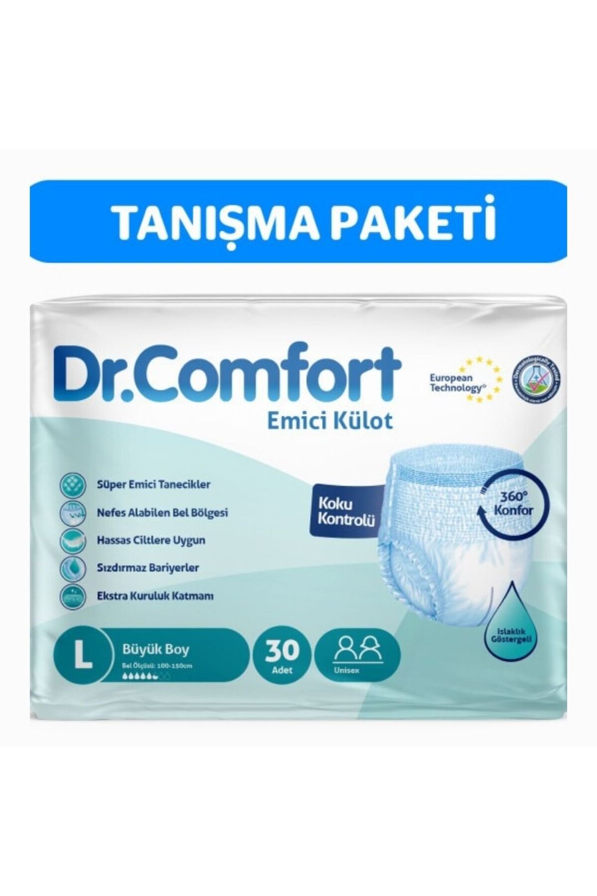 Dr.Comfort Hasta Bezi Emici Külot L Beden 30'lu