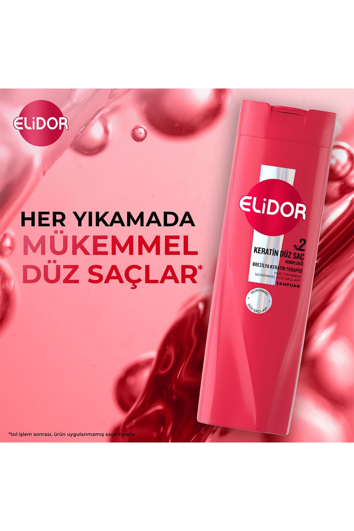 Elidor Saç Bakım Şampuanı Brezilya Keratin Terapisi 400 ml x3 Adet