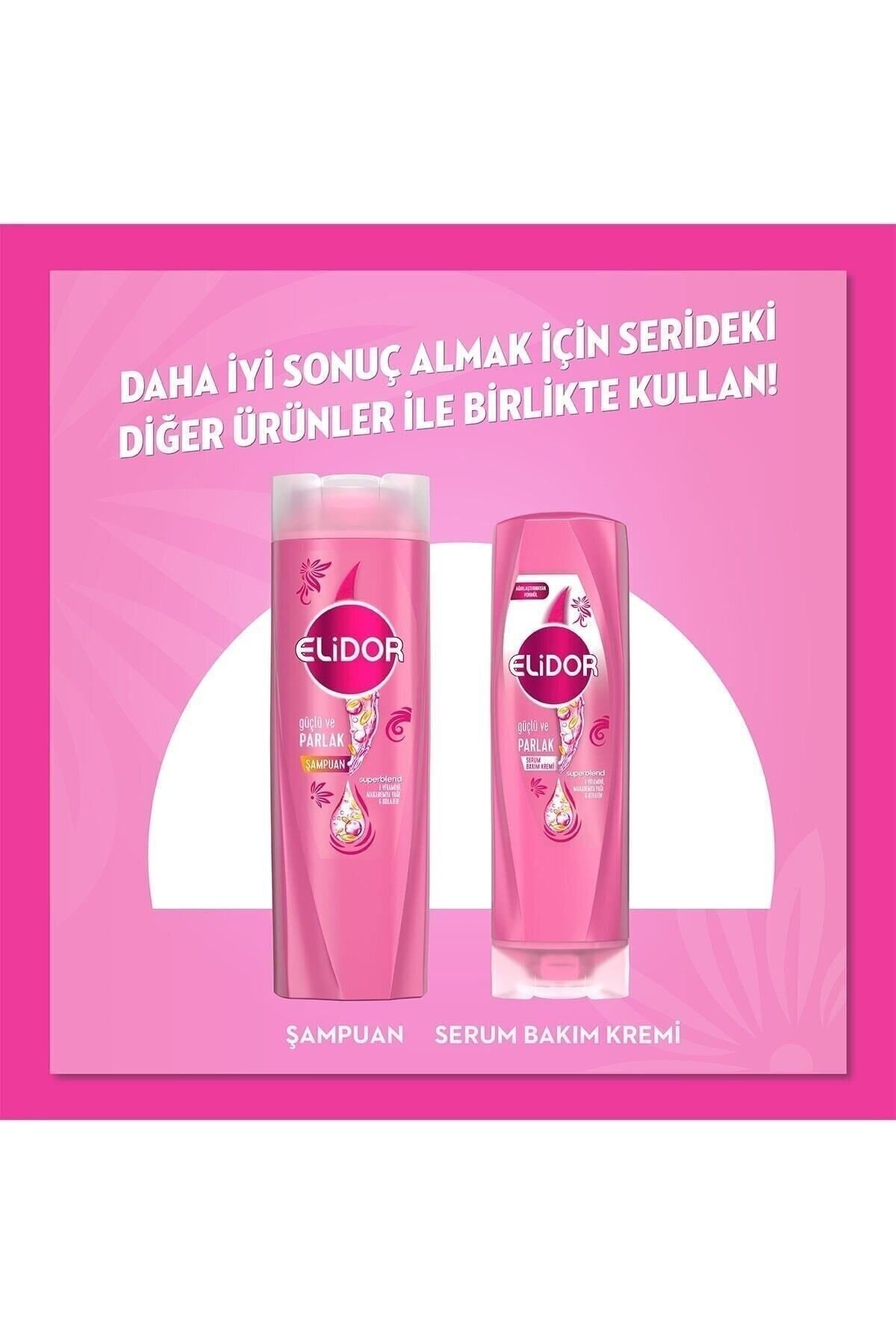 Elidor Superblend 1 Minute Süper Saç Bakım Kremi Güçlü Ve Parlak Pembe 170 ml x2 Adet