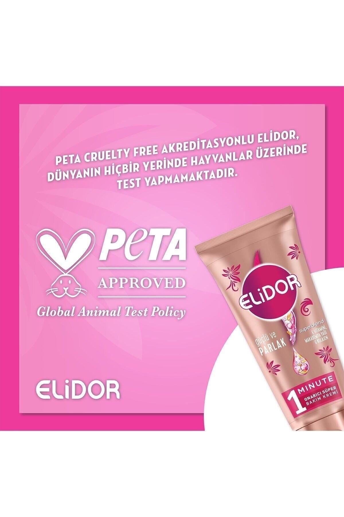 Elidor Superblend 1 Minute Süper Saç Bakım Kremi Güçlü Ve Parlak Pembe 170 ml x2 Adet