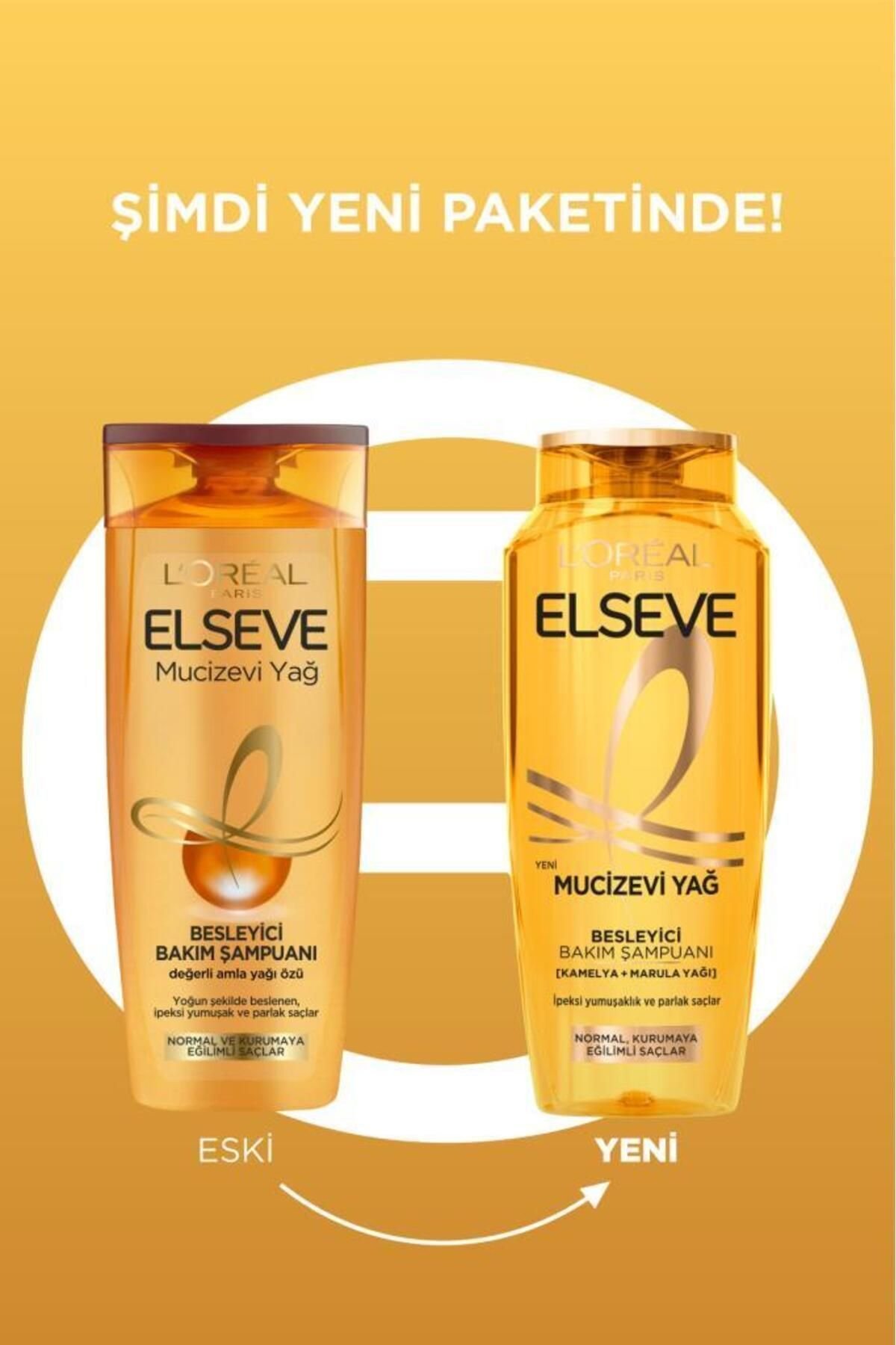 Elseve Şampuan 360 ml 6 Mucizevi Yağ X5 Adet