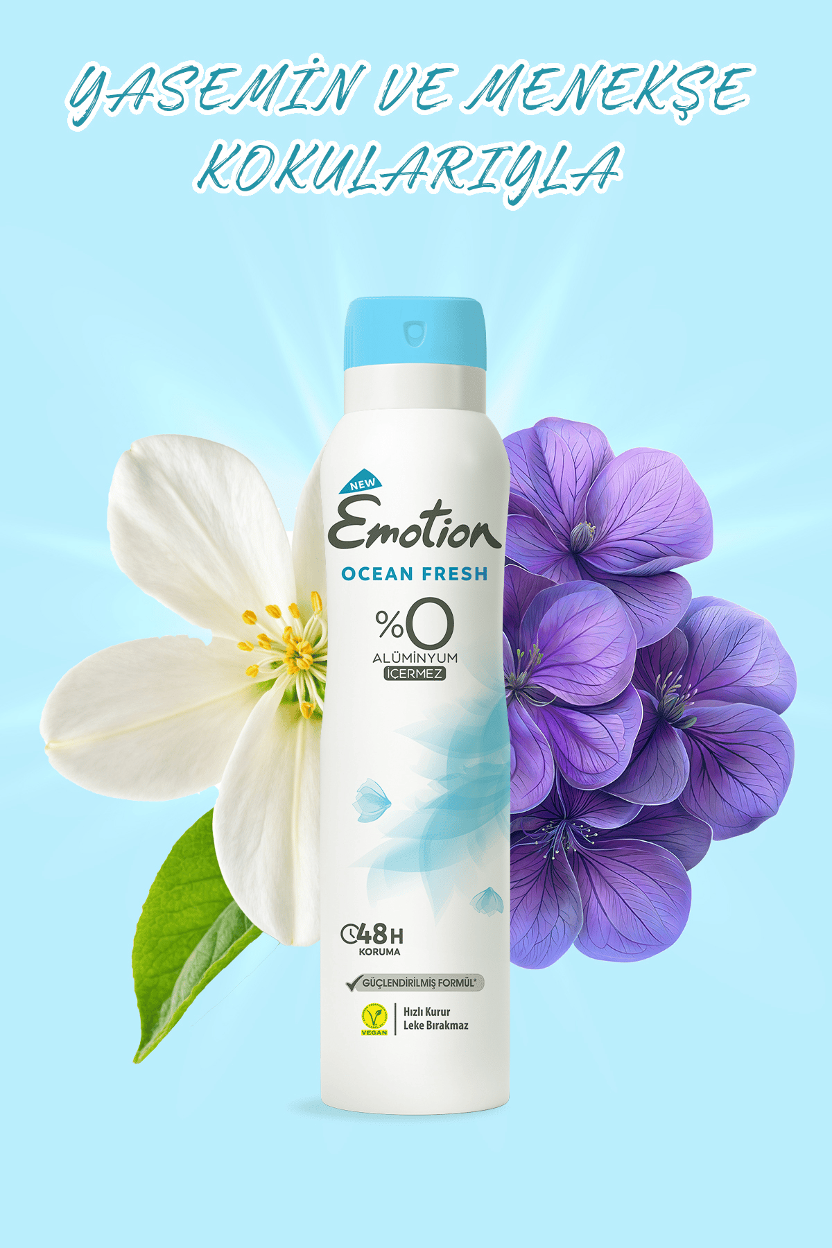 Emotion Kadın Sprey Deodorant Ocean Fresh 150ml x5 Adet