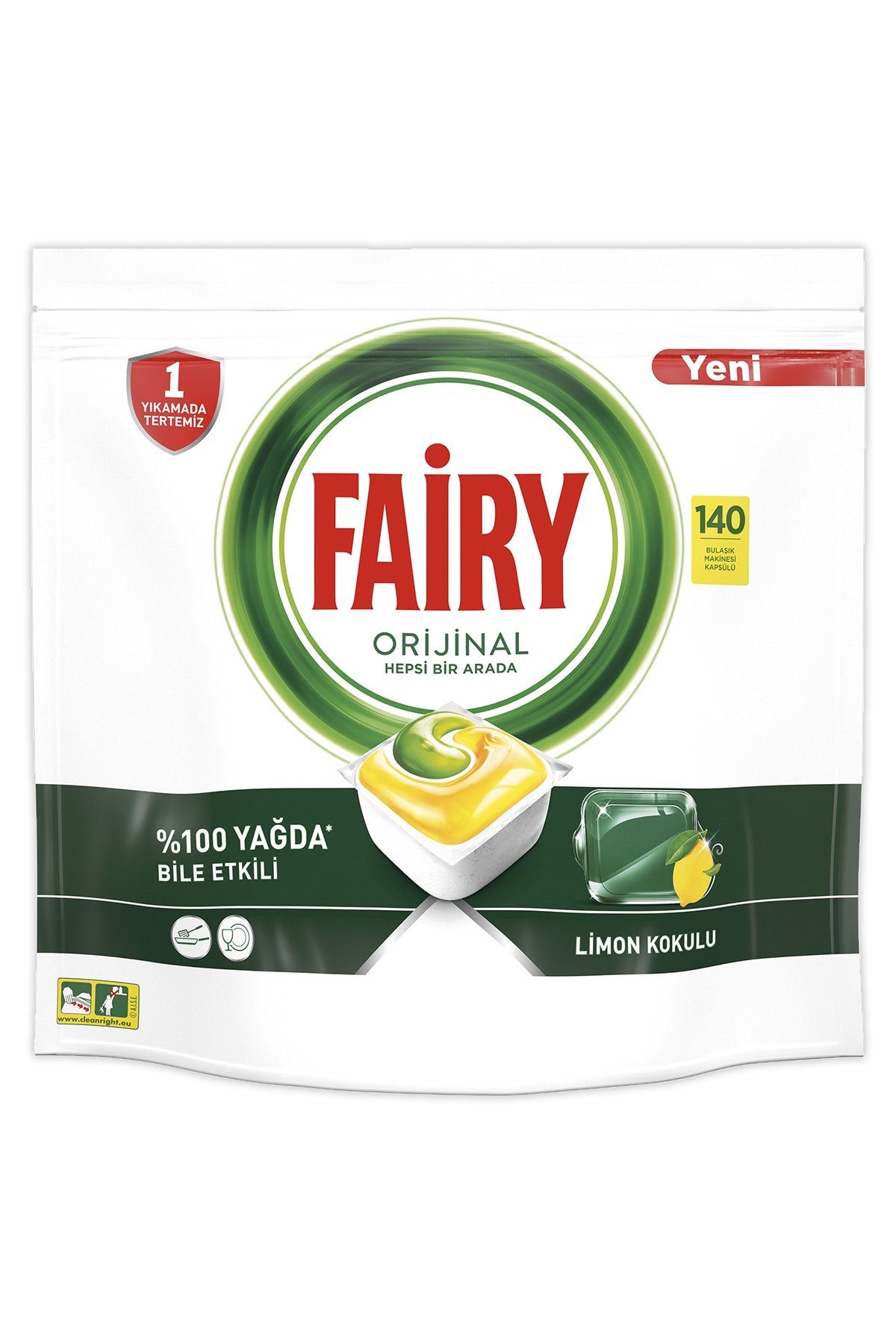 Fairy Hepsi Bir Arada Bulaşık Kapsülü 36'lı  x4 Adet