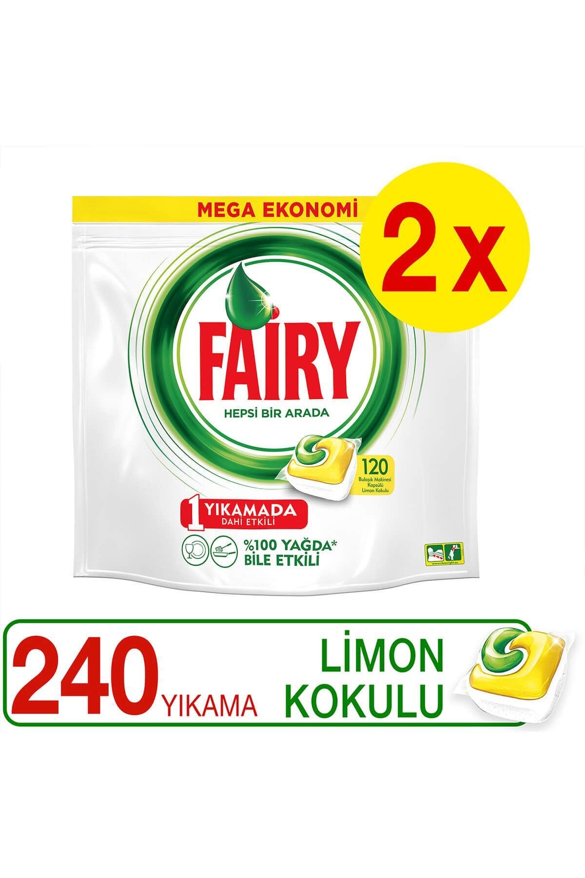 Fairy Hepsi Bir Arada Bulaşık Kapsülü 36'lı  x7 Adet