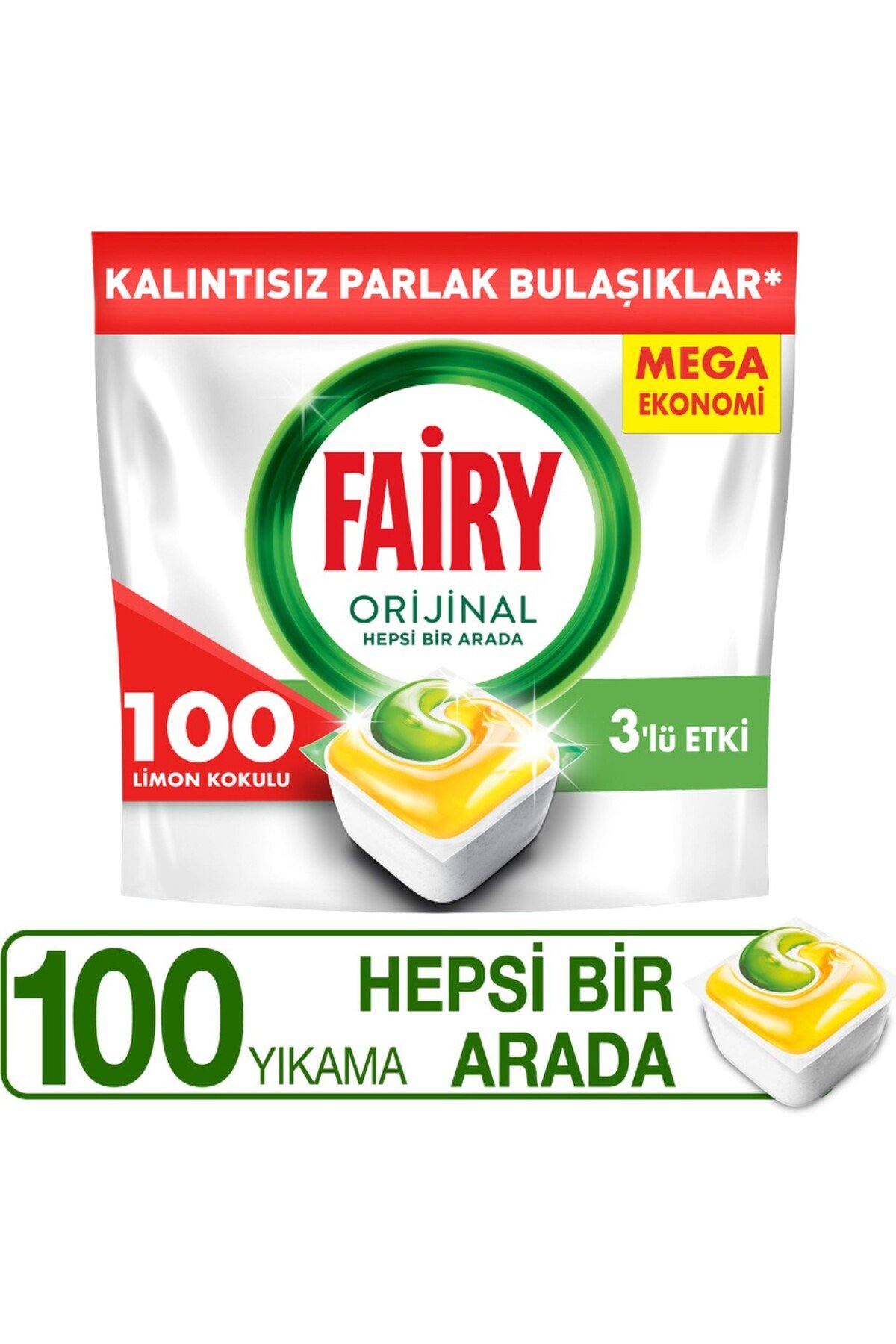 Fairy Hepsi Bir Arada Bulaşık Kapsülü 36'lı  x3 Adet