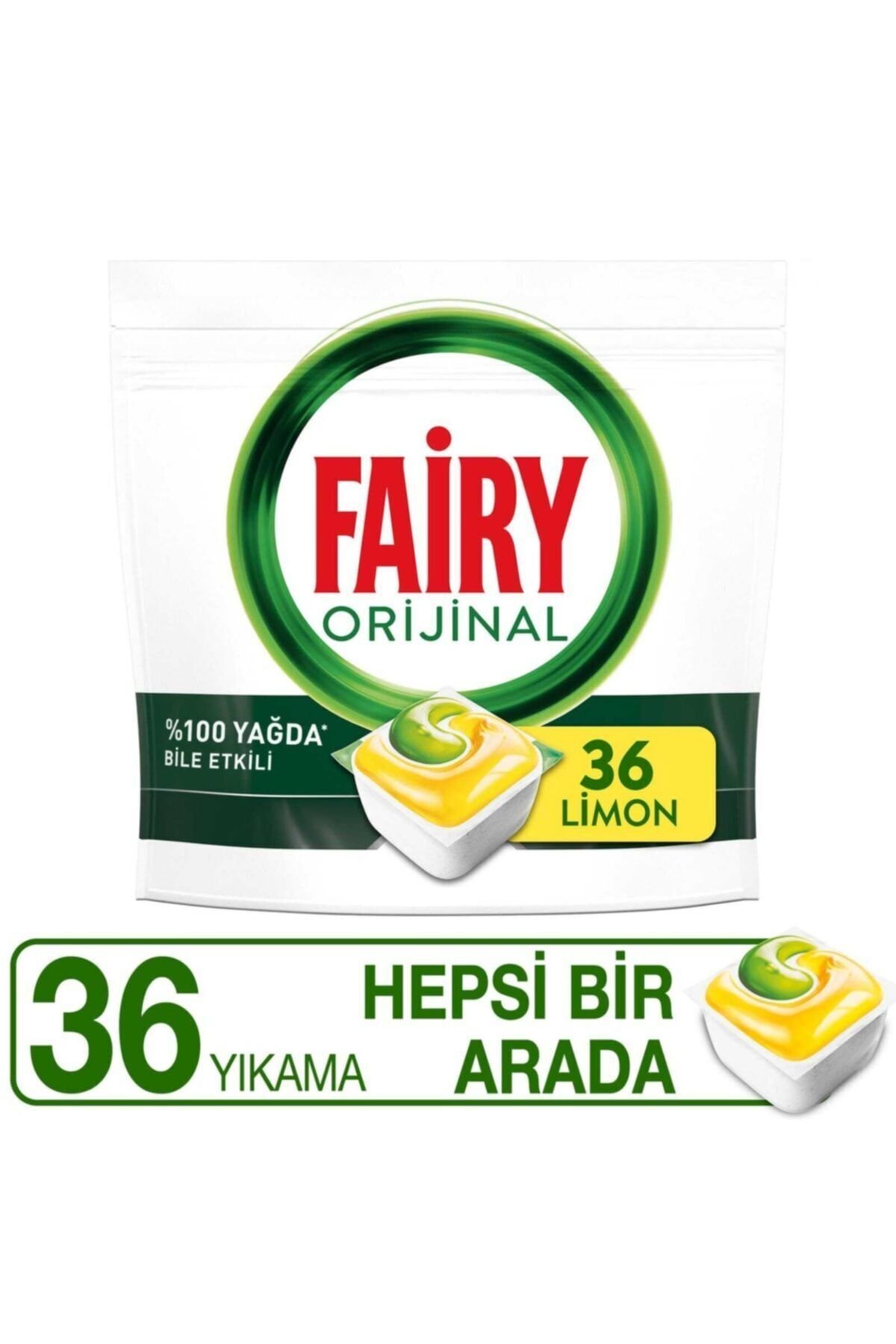 Fairy Hepsi Bir Arada Bulaşık Kapsülü 36'lı  x5 Adet