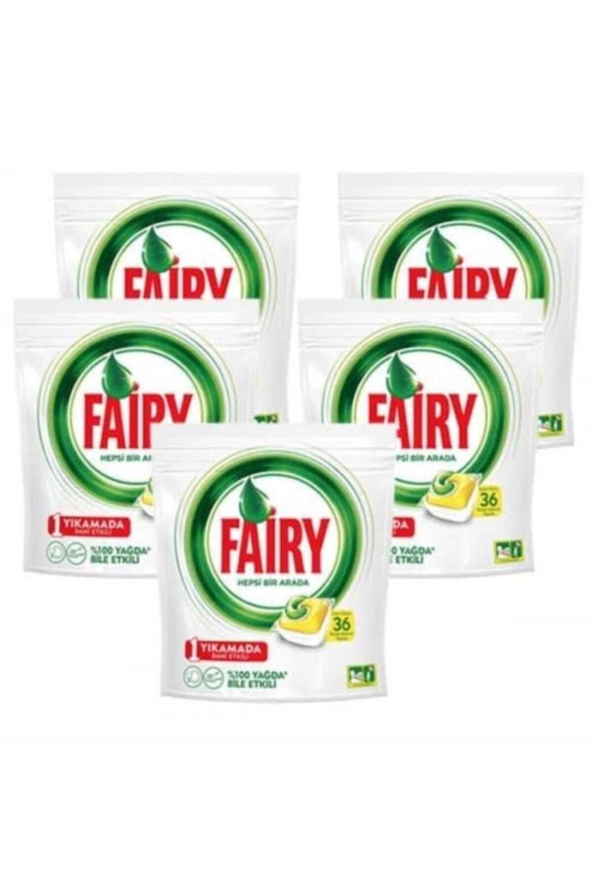 Fairy Hepsi Bir Arada Bulaşık Kapsülü 36'lı  x5 Adet