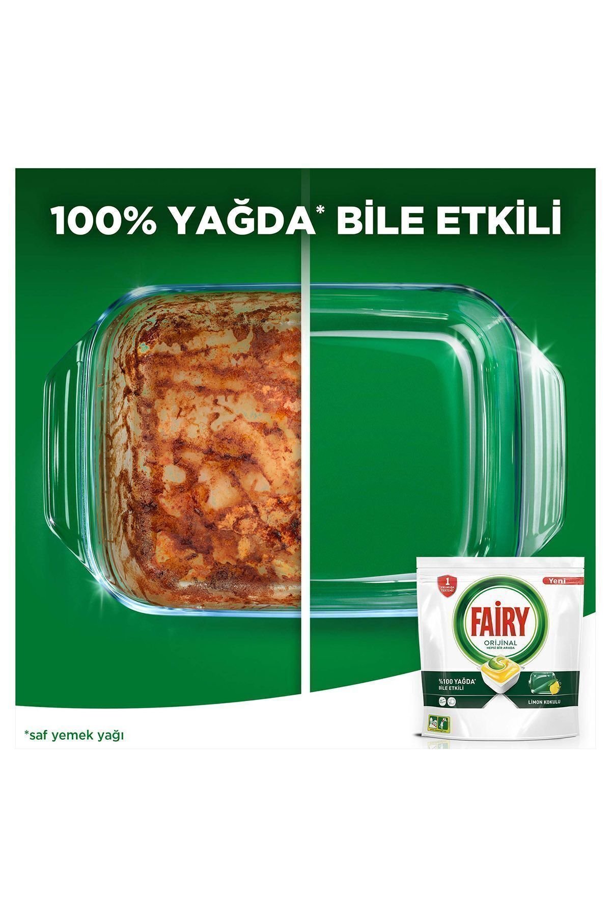 Fairy Hepsi Bir Arada Bulaşık Makinesi Deterjanı Tableti 60'lı x2 Adet