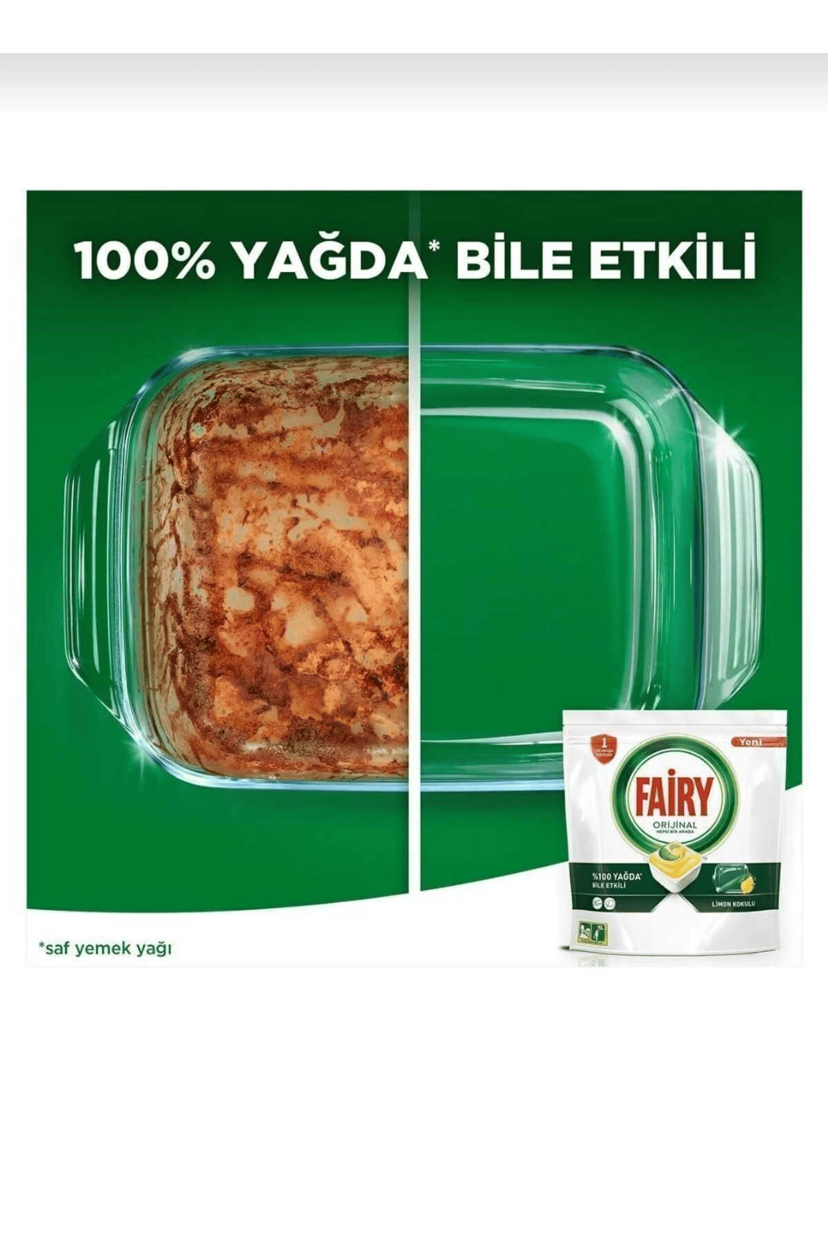 Fairy Hepsi Bir Arada Bulaşık Makinesi Deterjanı Tableti 60'lı