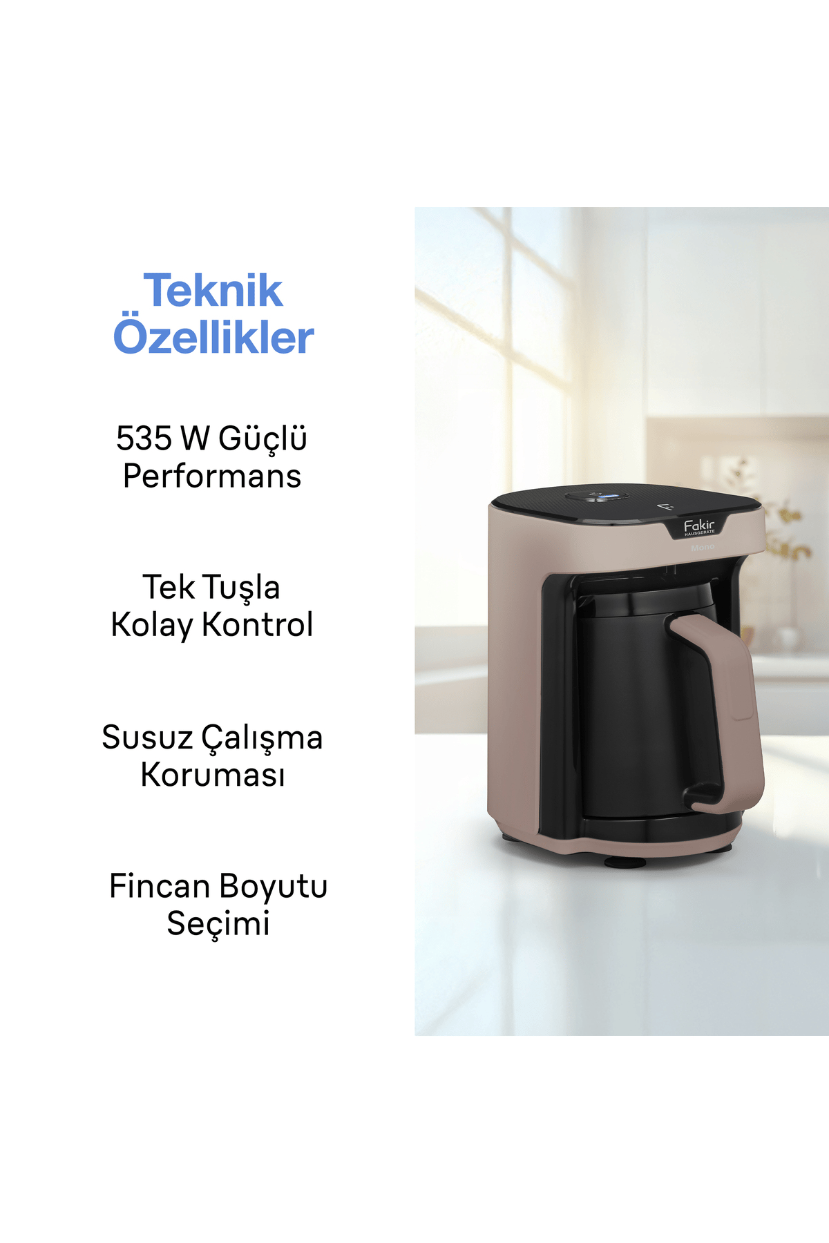 Fakir Kaave Mono Türk Kahvesi Makinesi Kumbeji