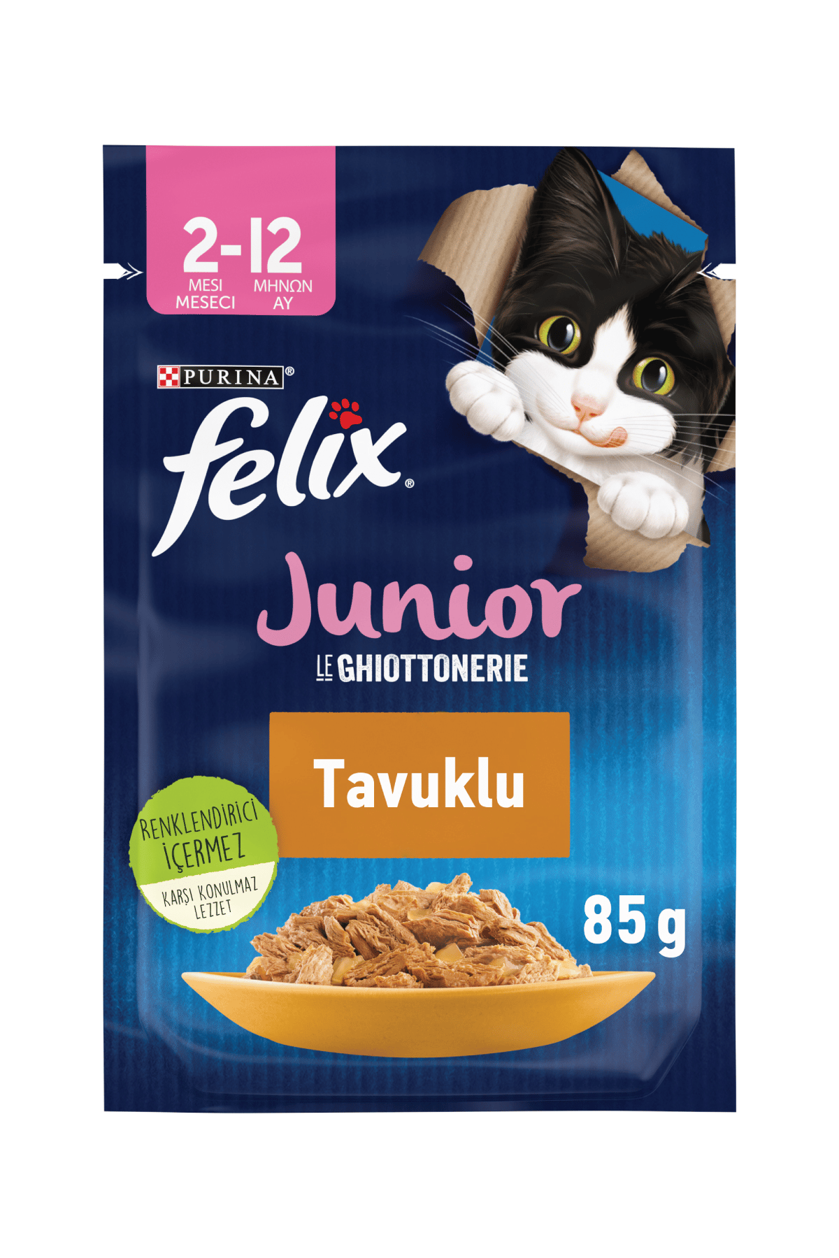 FELIX Junior Tavuklu Yavru Kedi Pouch 26X85 gr