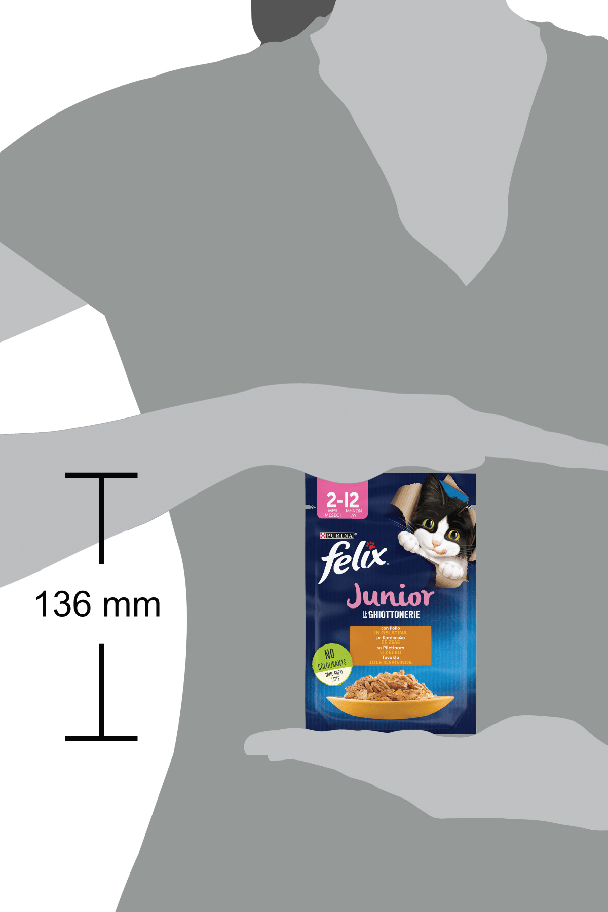 FELIX Karışık Yavru Kedi Yaş Maması 12 x 85 gr (6 Adet Tavuklu ve 6 Adet Sığır Etli)