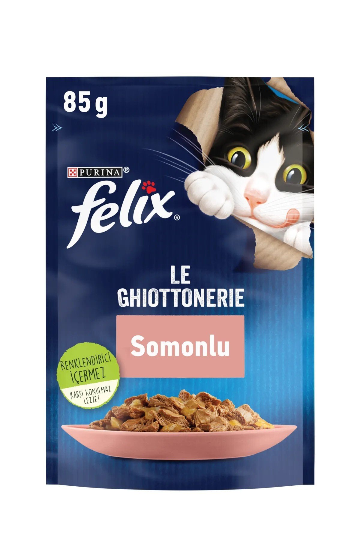 FELIX Somonlu Yaş Kedi Maması 26 Adet X 85 Gr