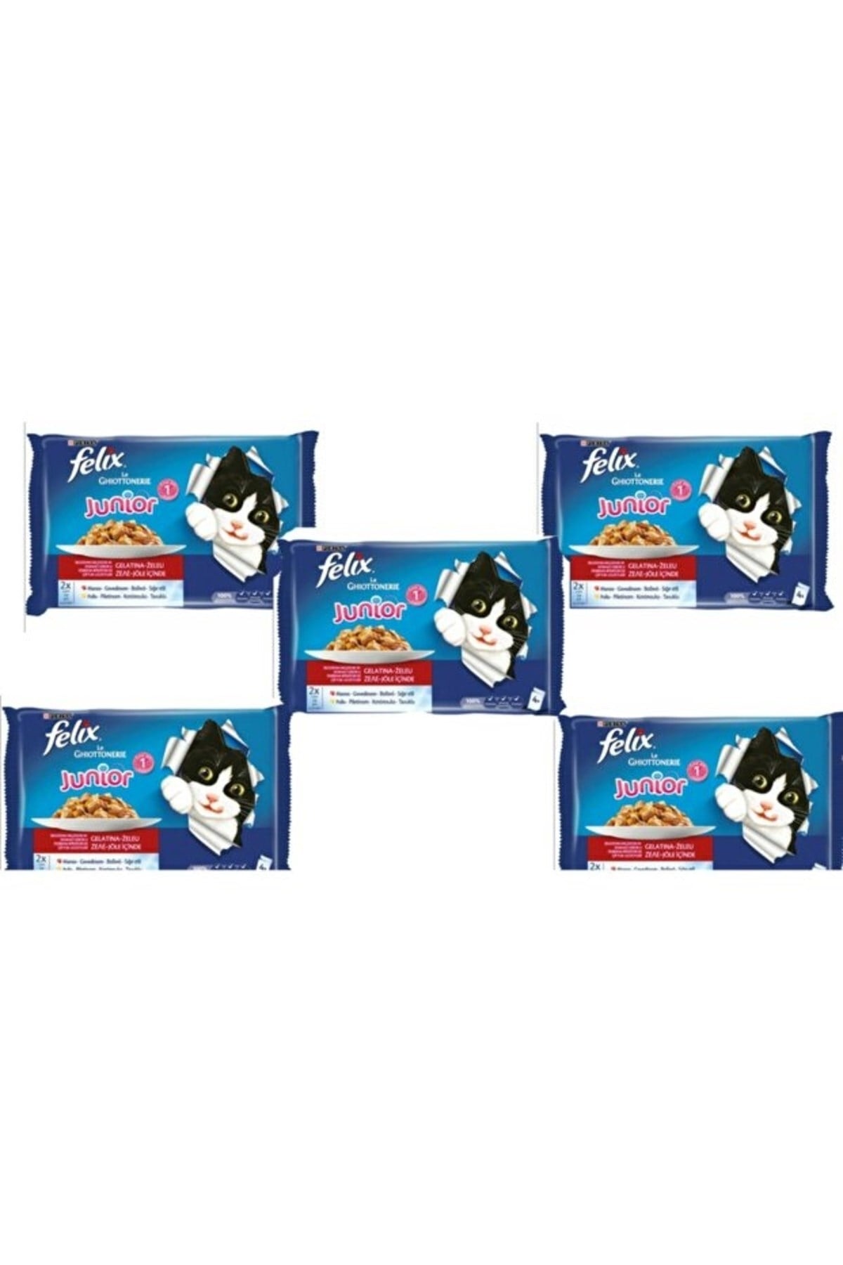 Felix Tavuklu Ve Sığır Etli Yavru Kedi Maması 4x85gr  X5 Adet
