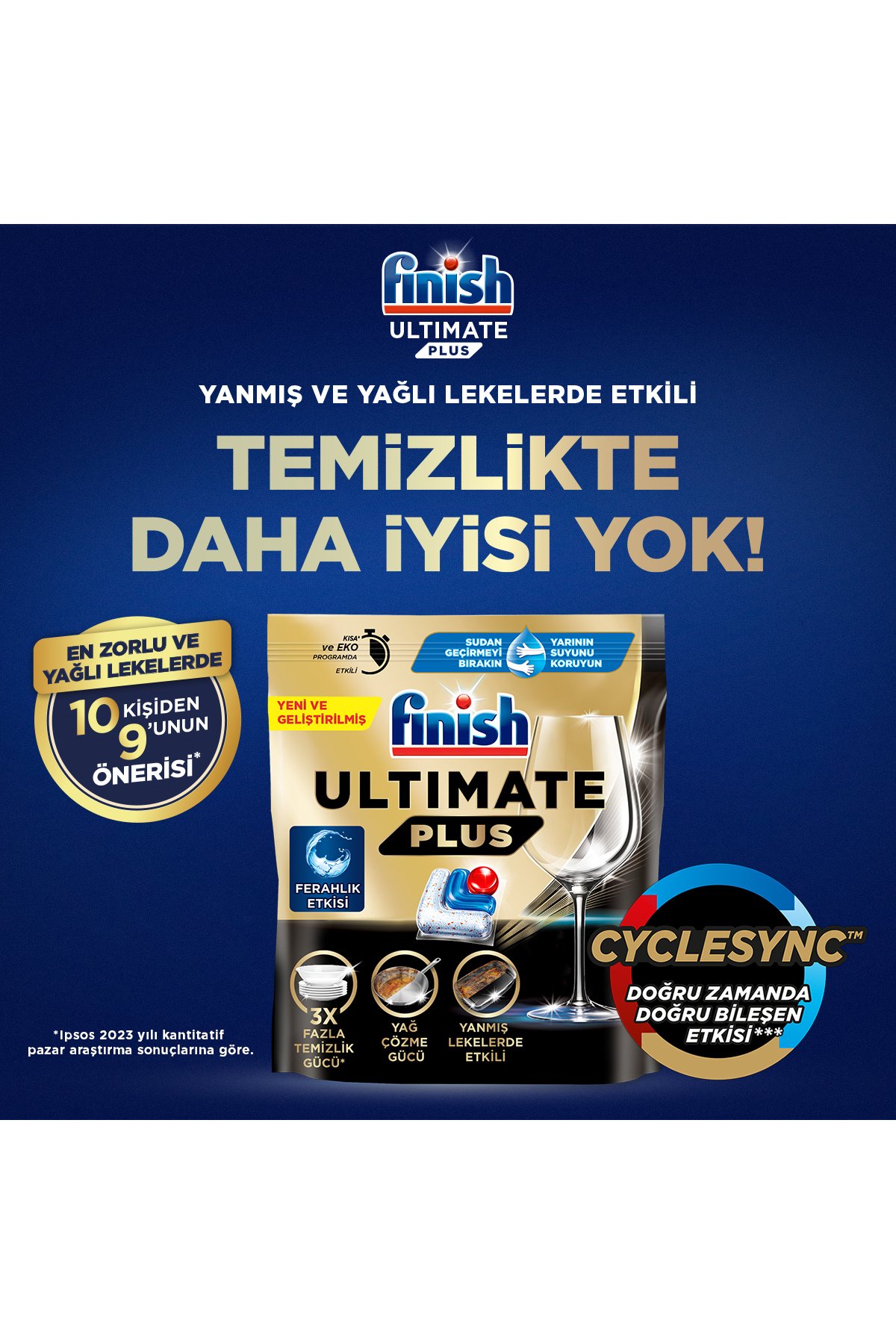 Finish Ultimate Plus Hepsi Bir Arada Bulaşık Makinesi Deterjanı Kapsül Tablet 20 Adet
