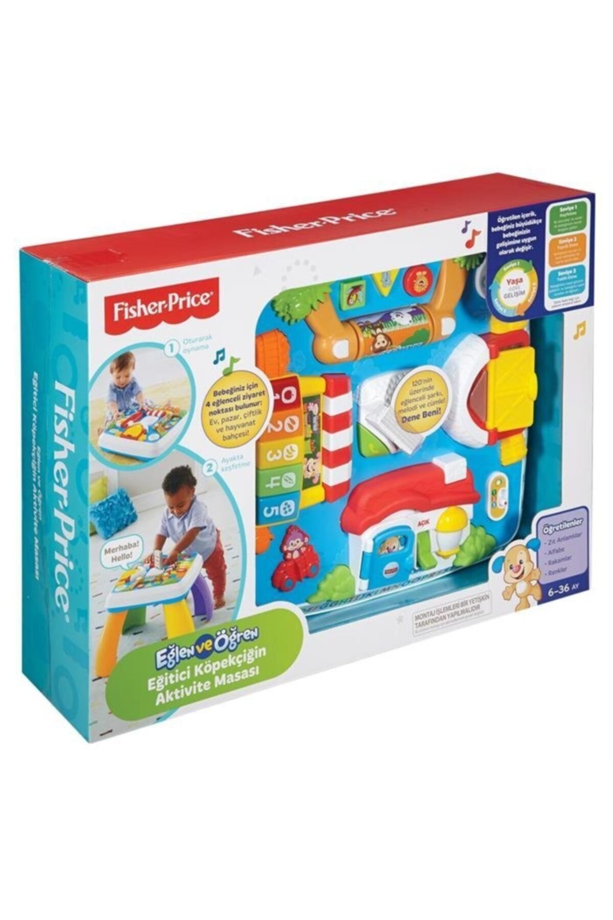 Fisher Price Eğlen Ve Öğren Eğitici Köpekçiğin Aktivite Masası (tr-en) Drh44