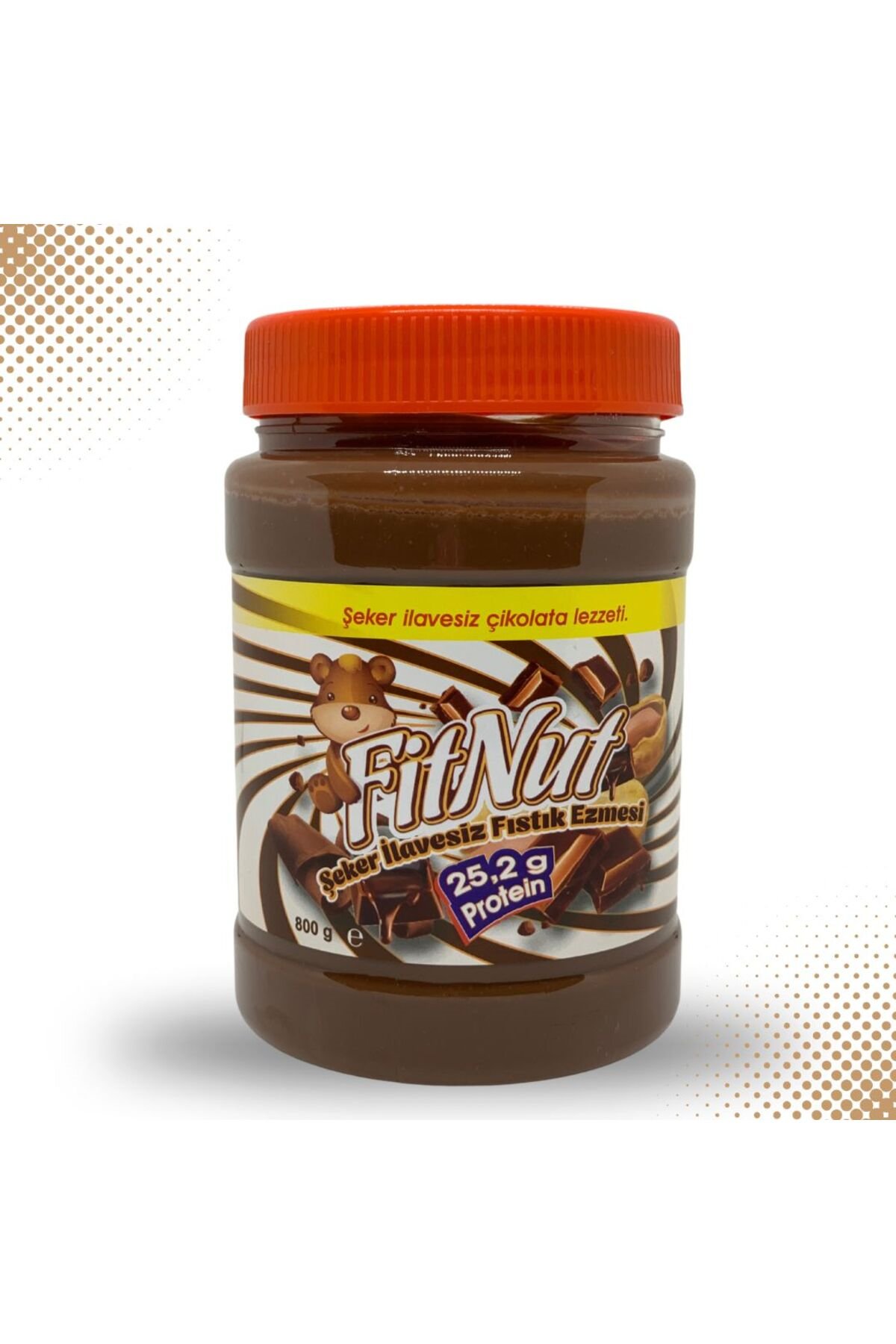Fitnut Şekersiz Çikolatalı Fıstık Ezmesi 800gr