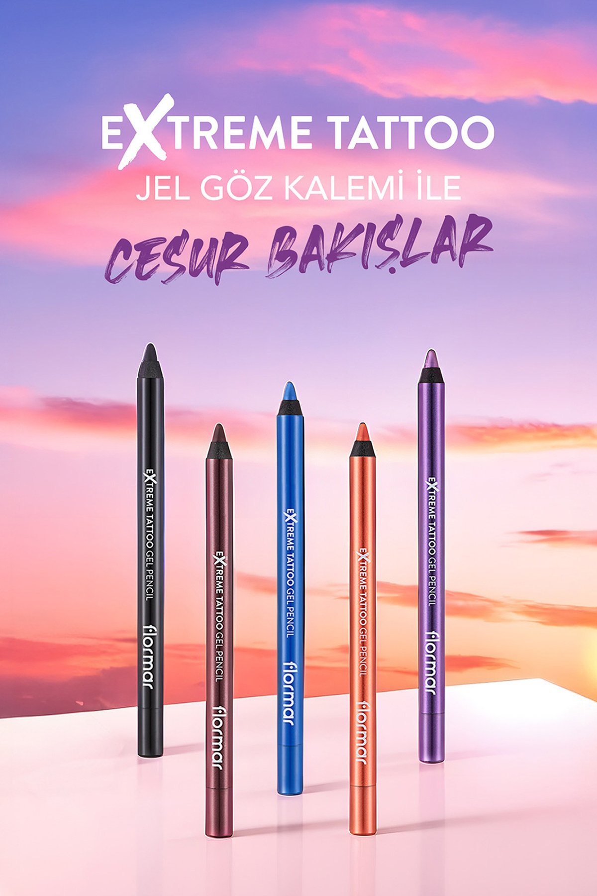 Flormar Mat Kalıcı Göz Kalemi (YEŞİL) - Extreme Tattoo Gel Pencil - 003 Deep Green - 8682536028851
