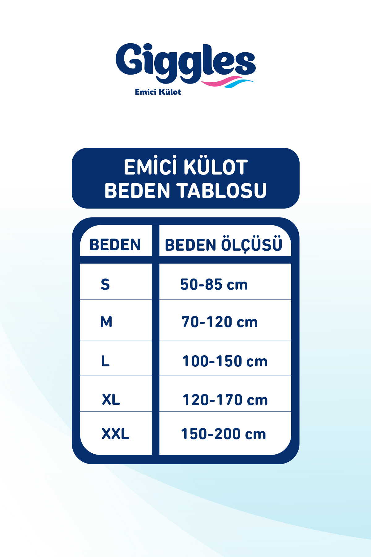 Giggles Külotlu Yetişkin Hasta Bezi Orta Boy L beden 30'lu x4 Adet