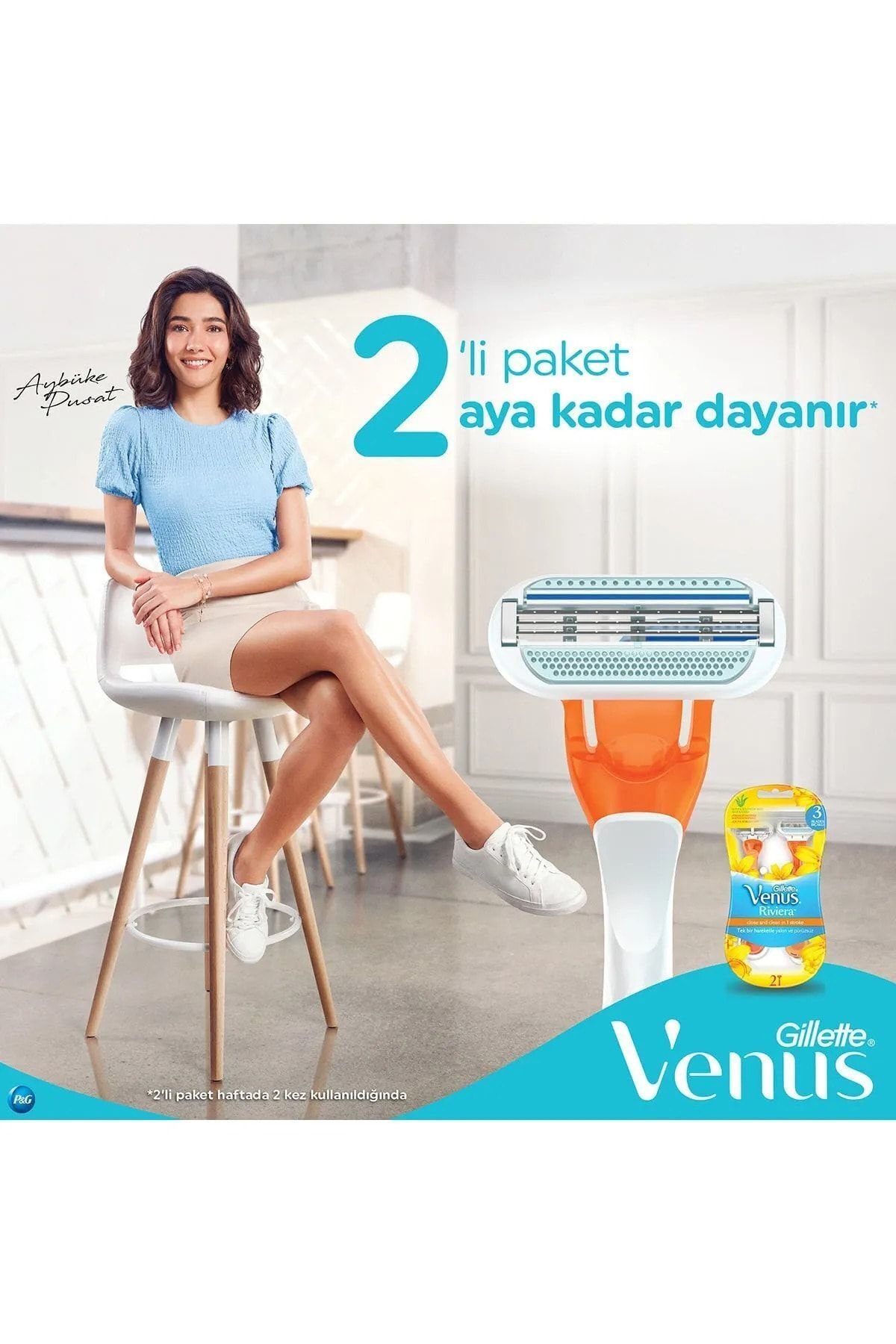 Gillette Venus Riviera Kadın Tıraş Bıçağı x3 Adet
