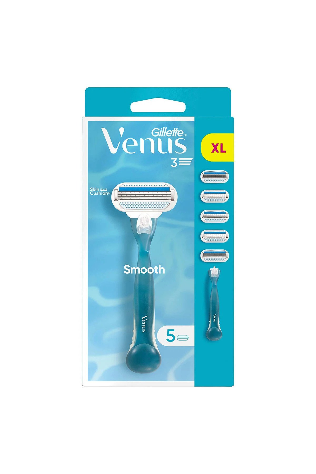 Gillette Venus Venus Smooth Tıraş Makinesi + 5 Adet Yedek Başlık