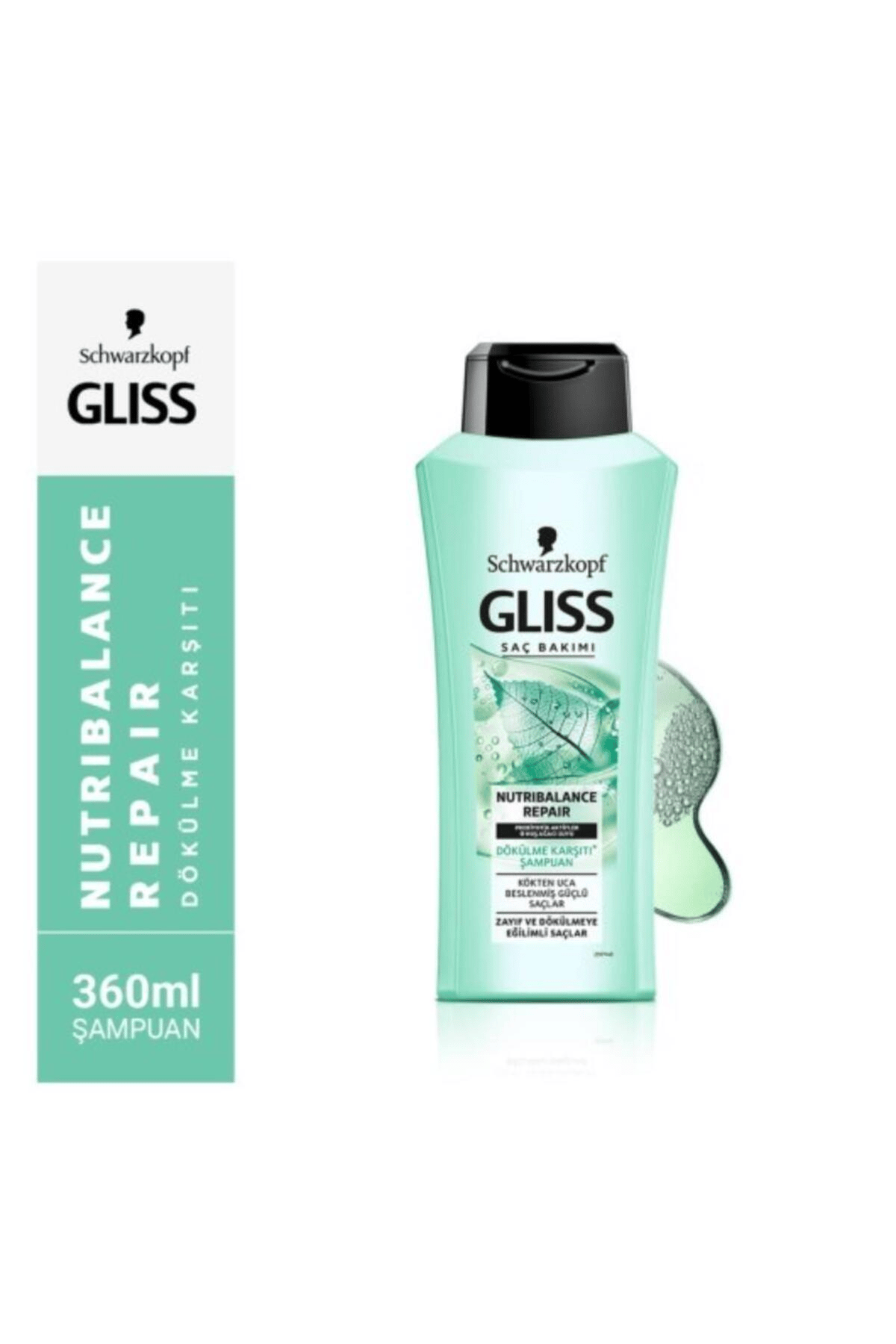 Gliss Nutribalance Repair Dökülme Karşıtı Şampuan - Prebiyotik Aktifler Ve Huş Ağacı Suyu Ile 360 ml