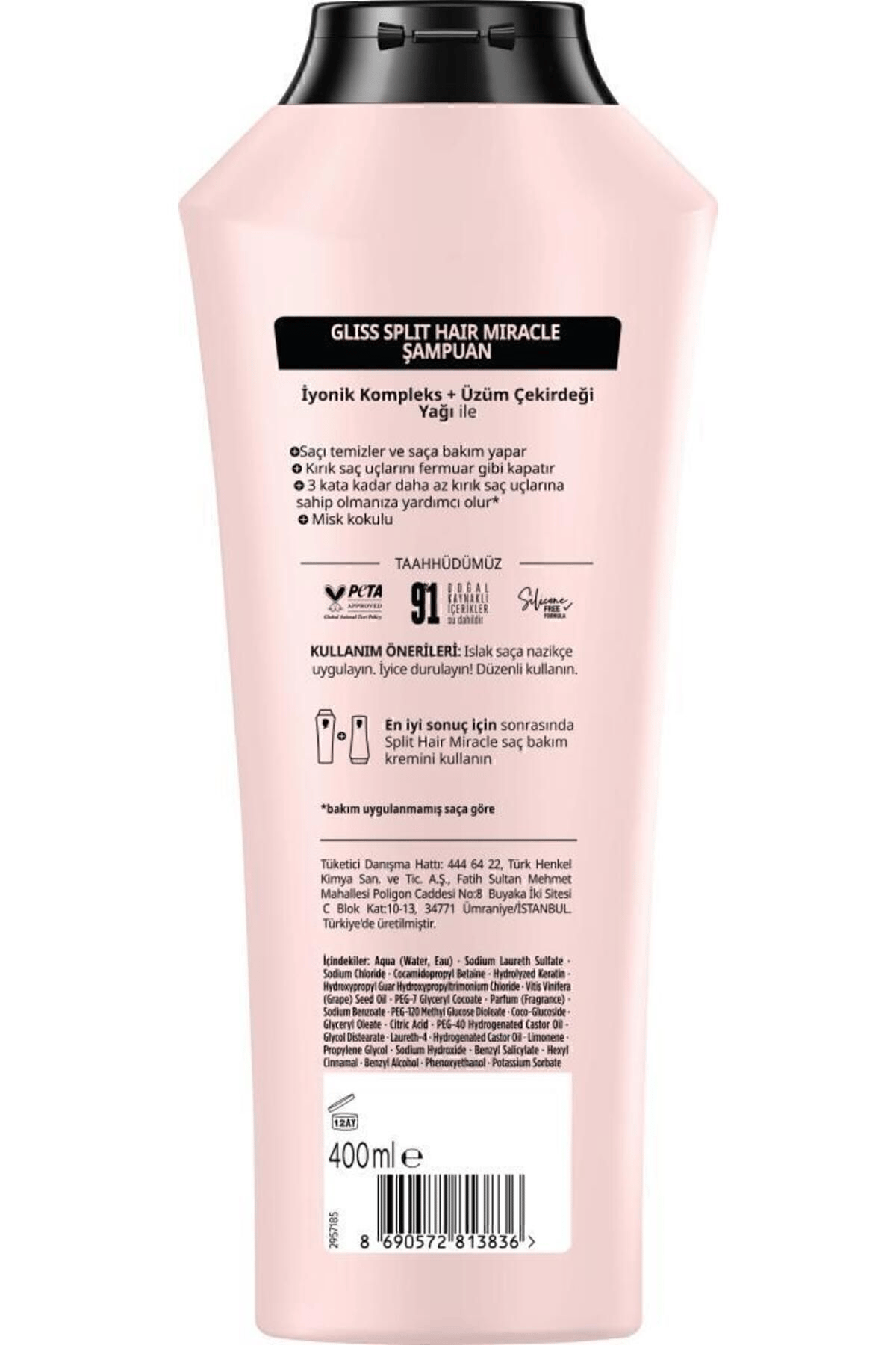 Gliss Split Hair Miracle Şampuan 400 Ml x6 Adet