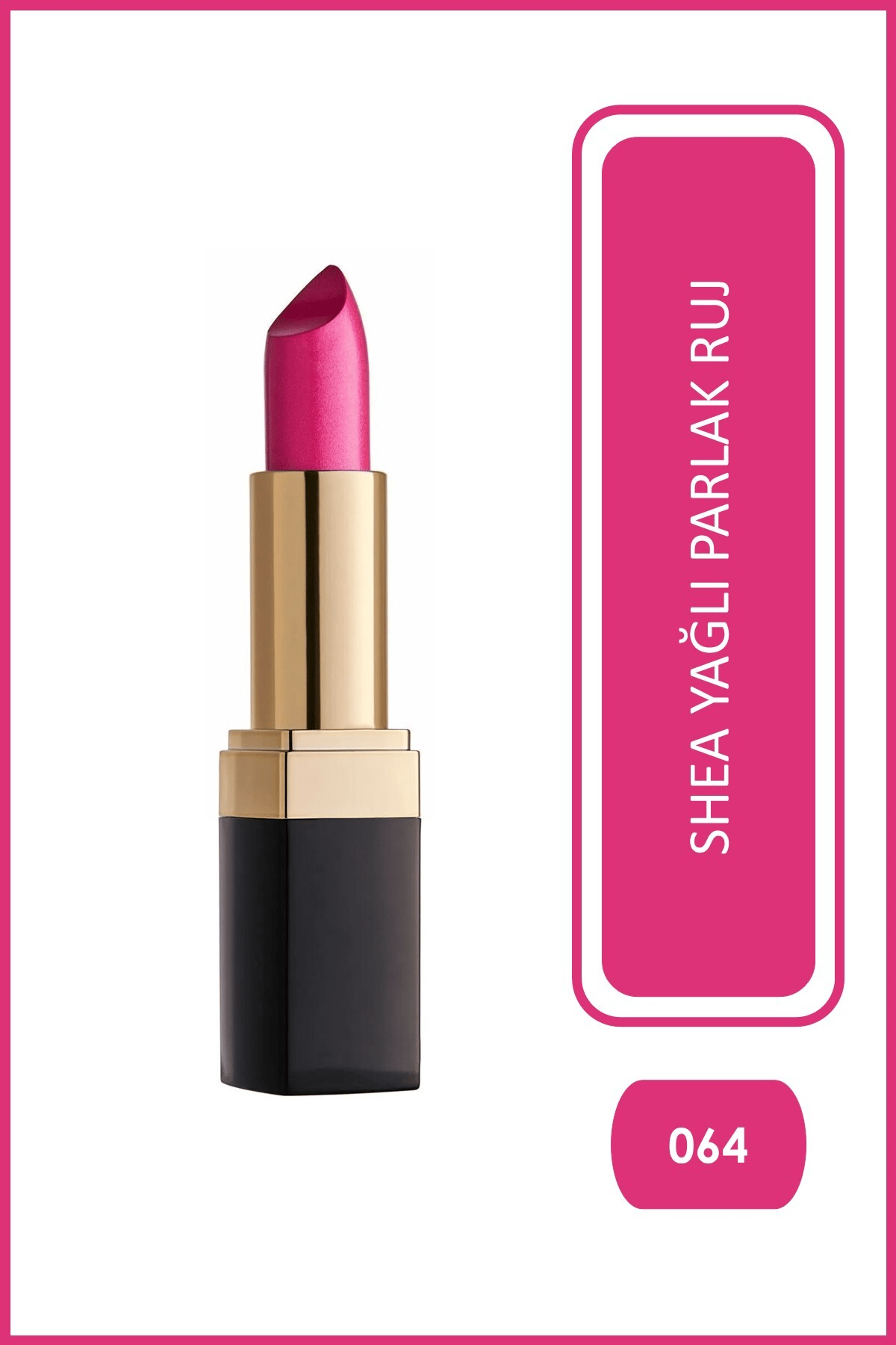 Golden Rose Lipstick No: 64 Rose Pink - Ruj - 8691190890643