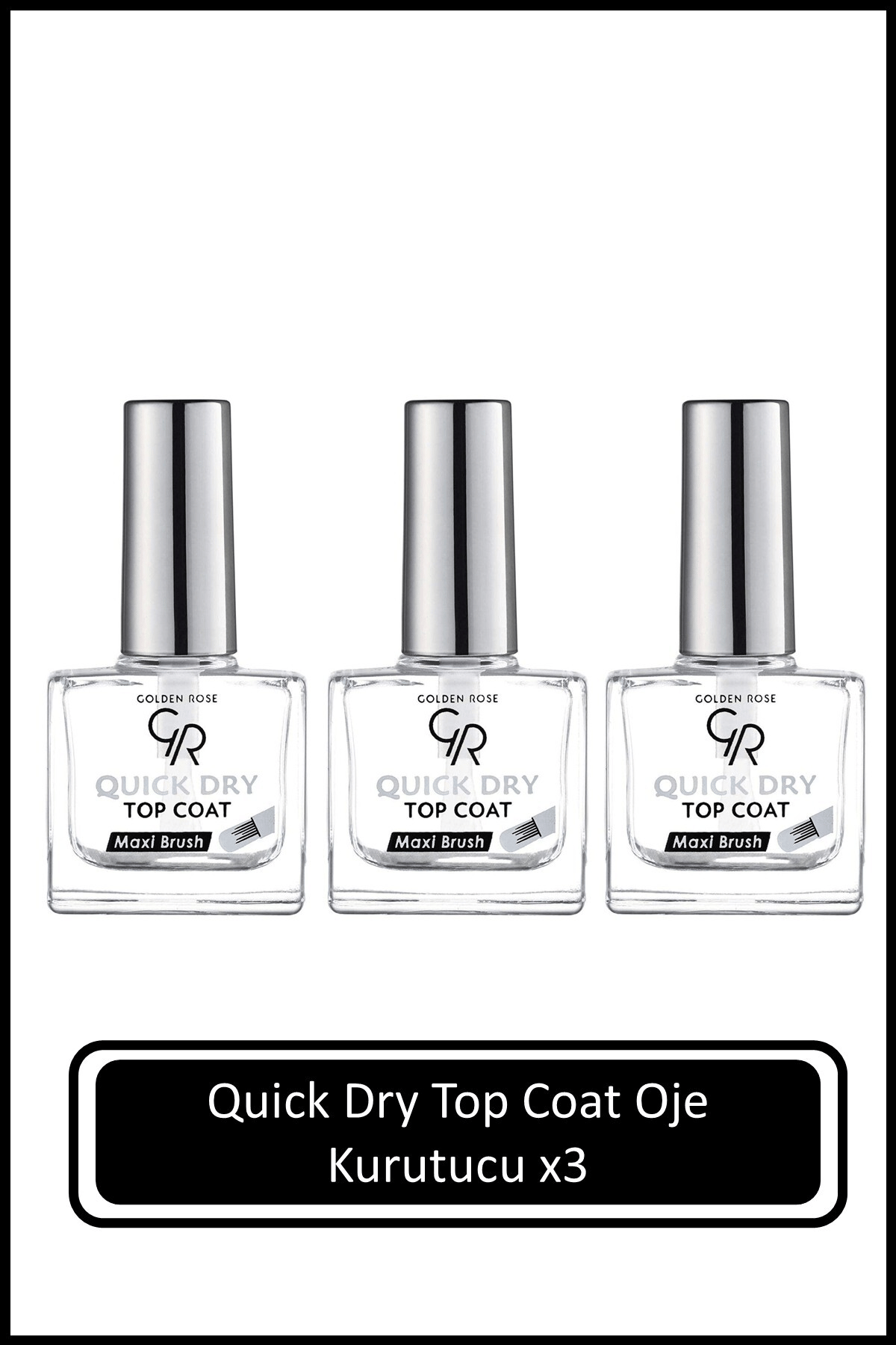 Golden Rose Quick Dry Top Coat |  Oje Kurutucu X 3 Ad