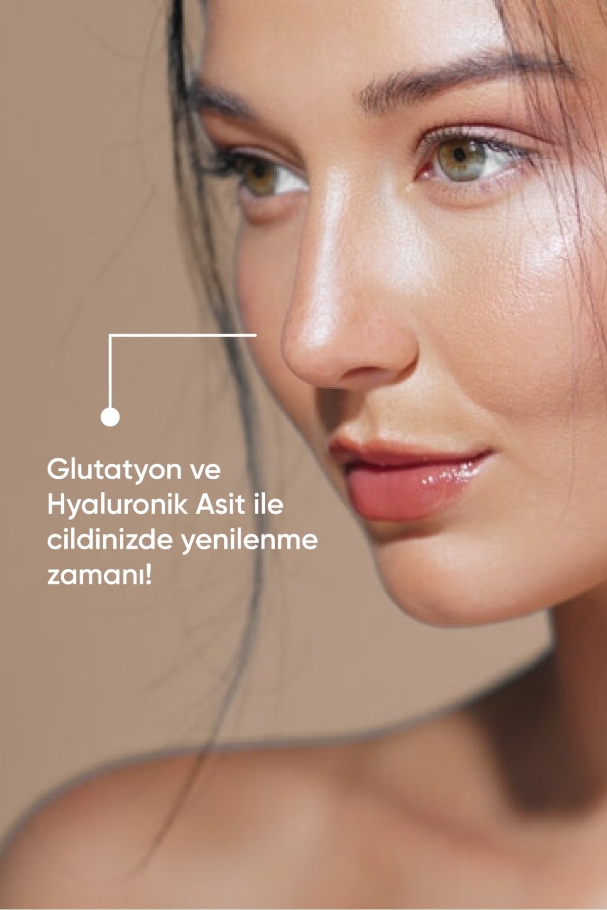 Gumitamin Skin Vitamim Vegan Gummy, Hyaluronik Asit, Glutatyon, Biotin, Vitamin E, Dogal Ahududu Aromal