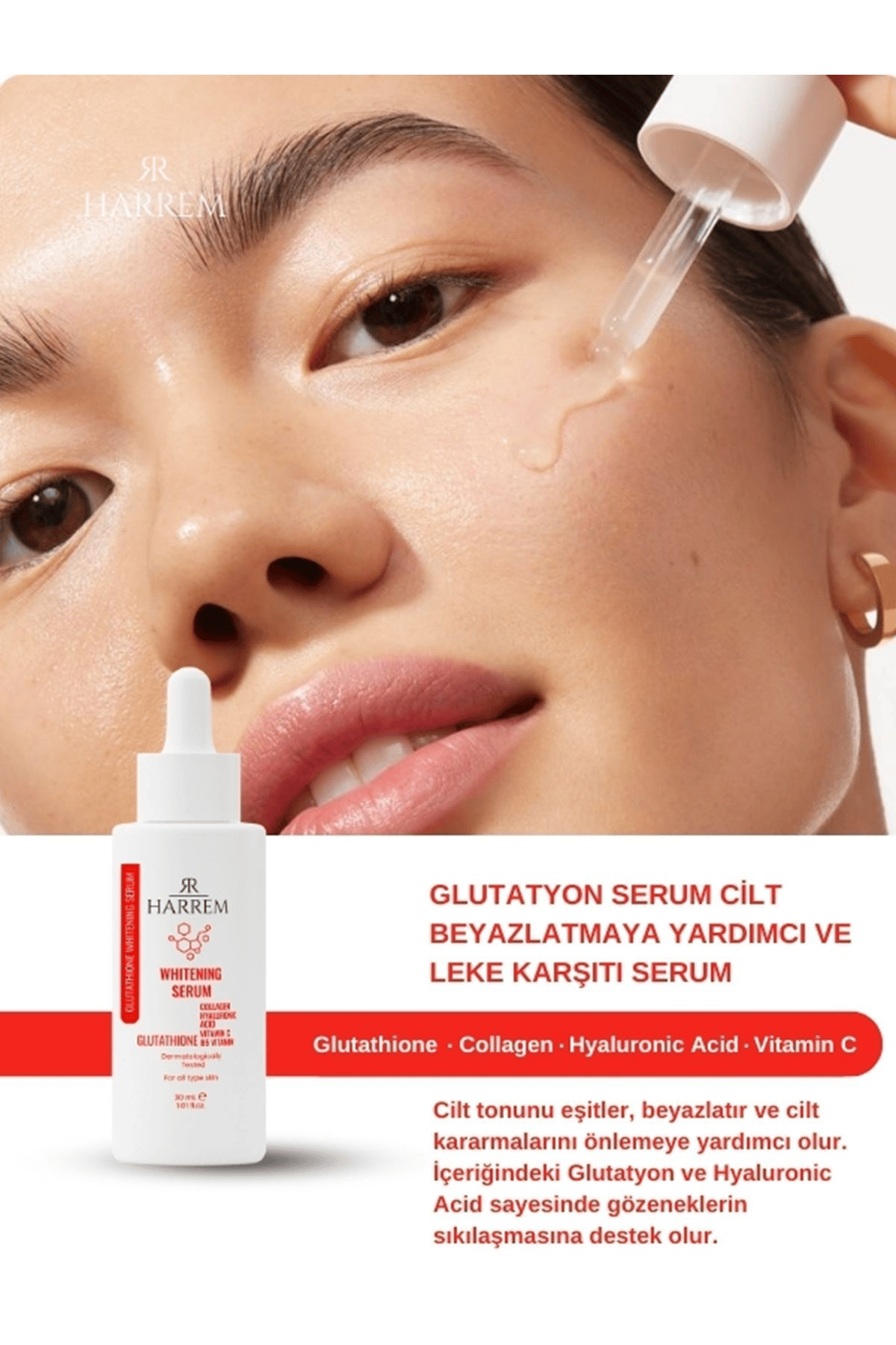 Harrem Glutatyon Cilt Beyazlatmaya Yardımcı Ve Leke Karşıtı Serum