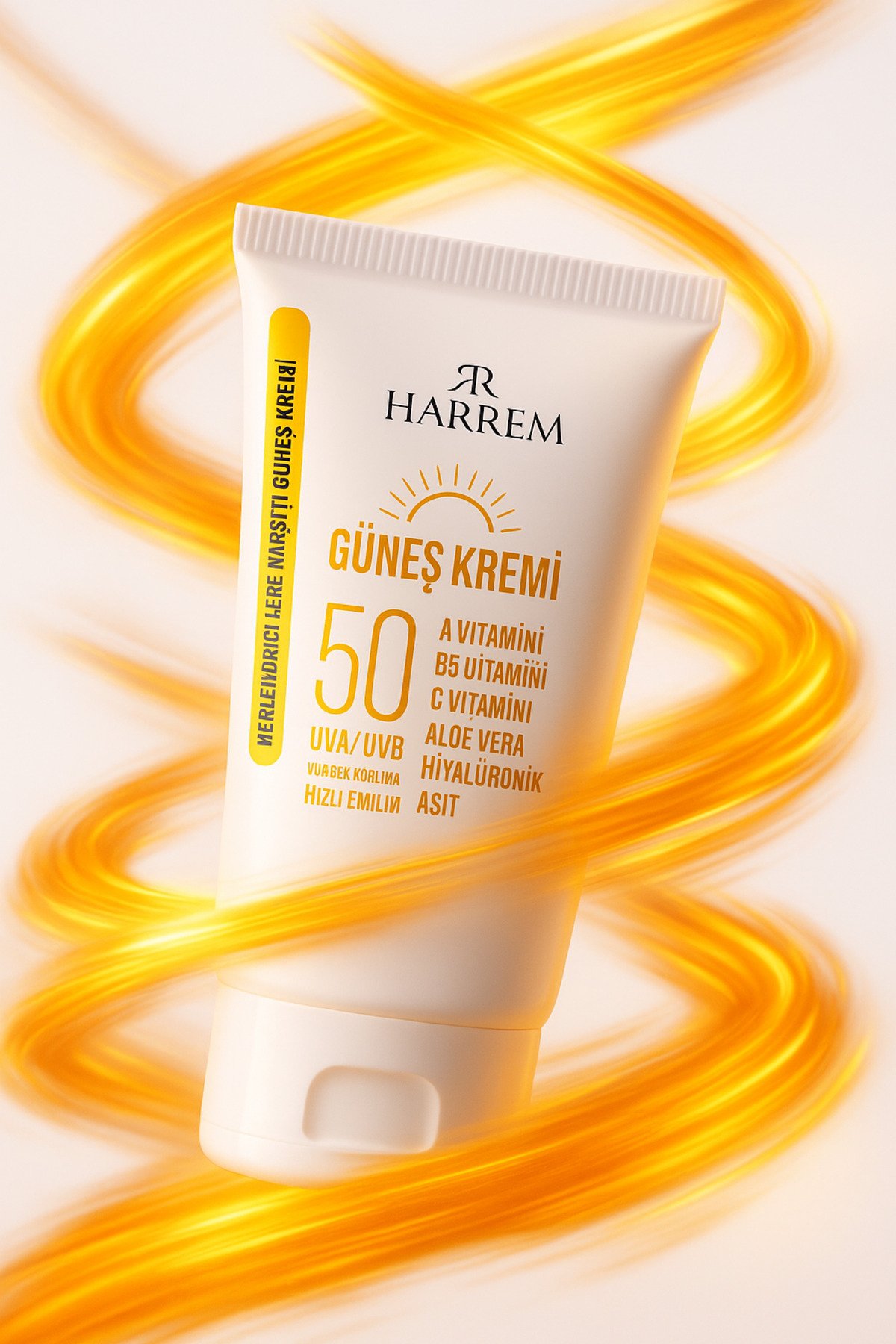 Harrem Leke Karşıtı Aydınlatıcı & Spf50 Yüksek Koruma, Gül Mayası Özlü, Nemlendirici Güneş Kremi 50ml