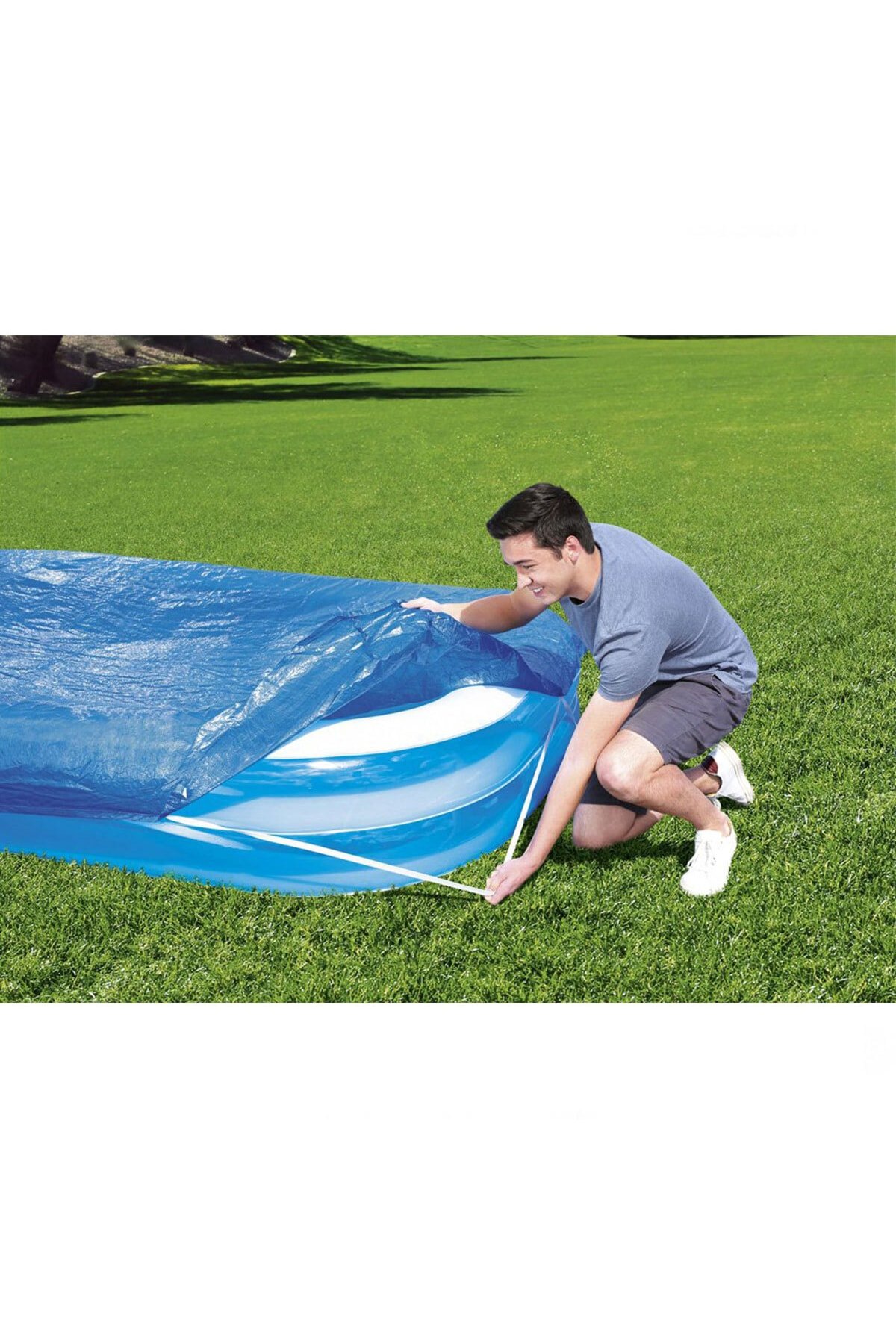 Havuz Örtüsü 262 X 175 X 51 Cm 58319 - ™ Beyaz At®
