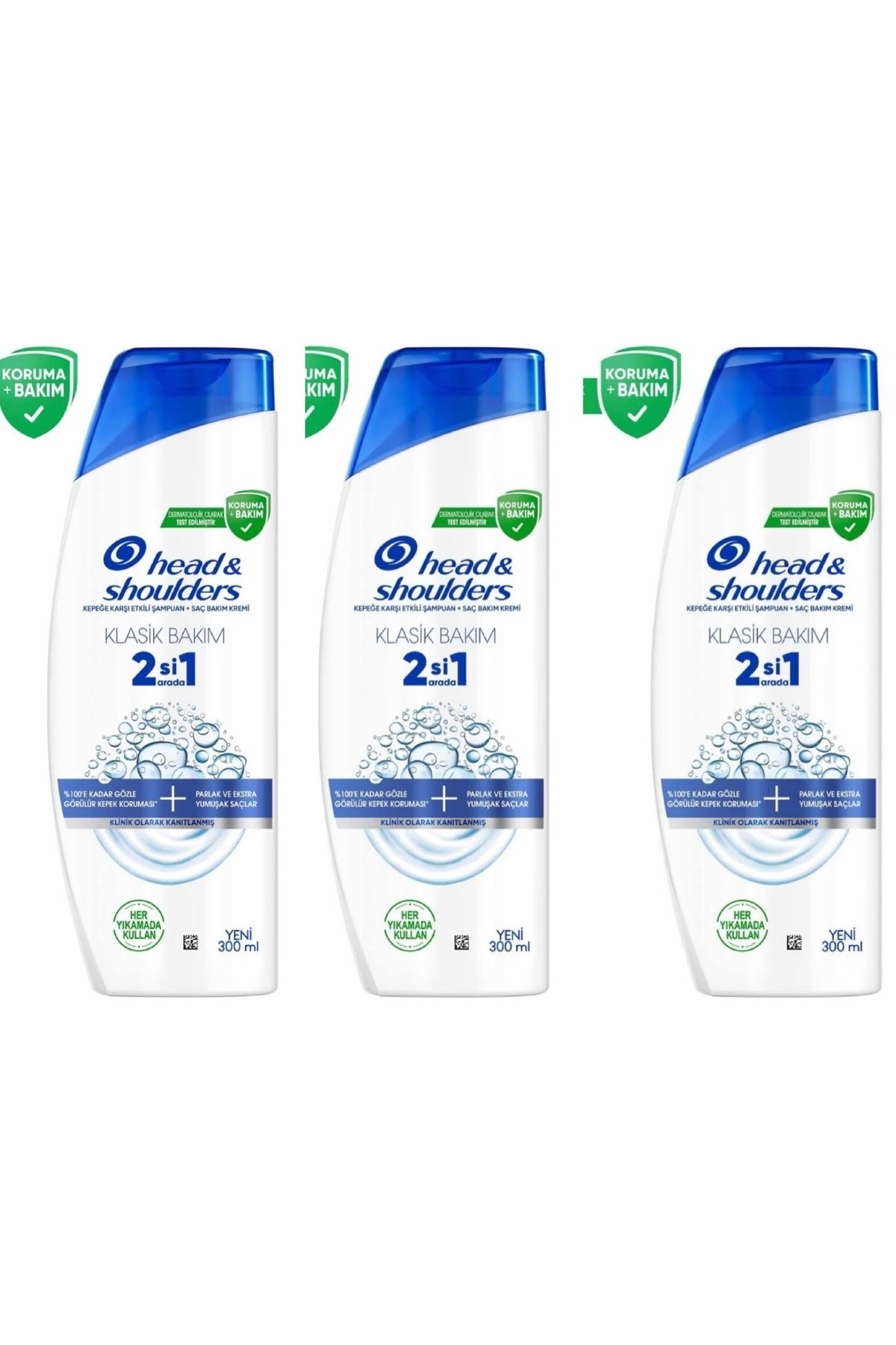 Head & Shoulders 2'si 1 Arada Şampuan Klasik Bakım 350ml X 3 Adet