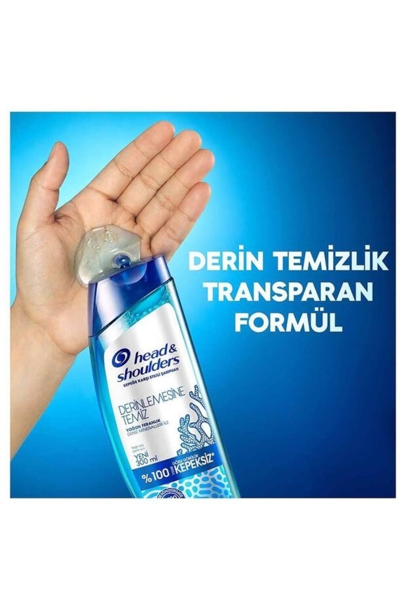 Head & Shoulders Derinlemesine Temiz Yoğun Ferahlik Deniz Mineralleri 300 Ml x 3 Adet