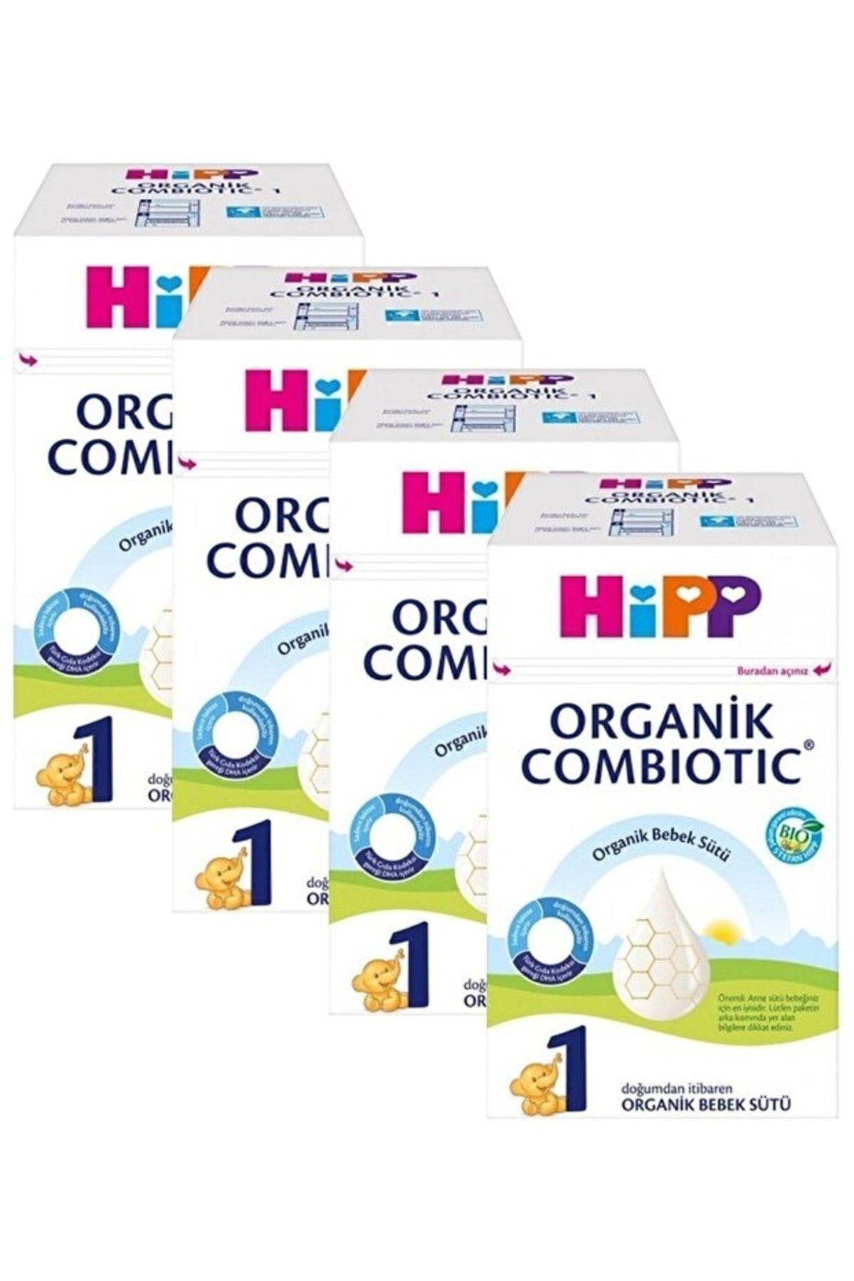 HiPP Organik Combiotic 1 Bebek Sütü  600 gr X4