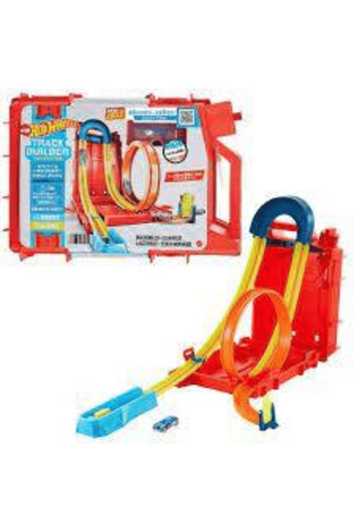 Hot wheels Track Builder Benzin Bidonu Akrobasi Seti, 4 Yaş Ve Üzeri, Hdx78