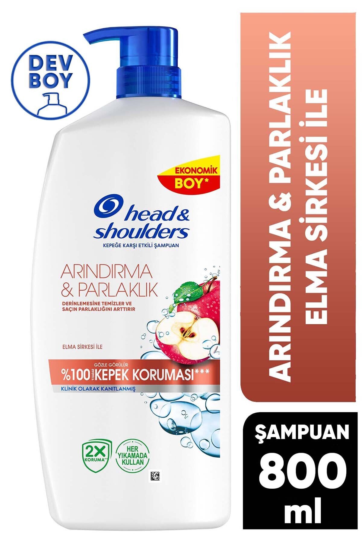 H&S  Arındırma ve Parlaklık Elma Şampuan 800 ml