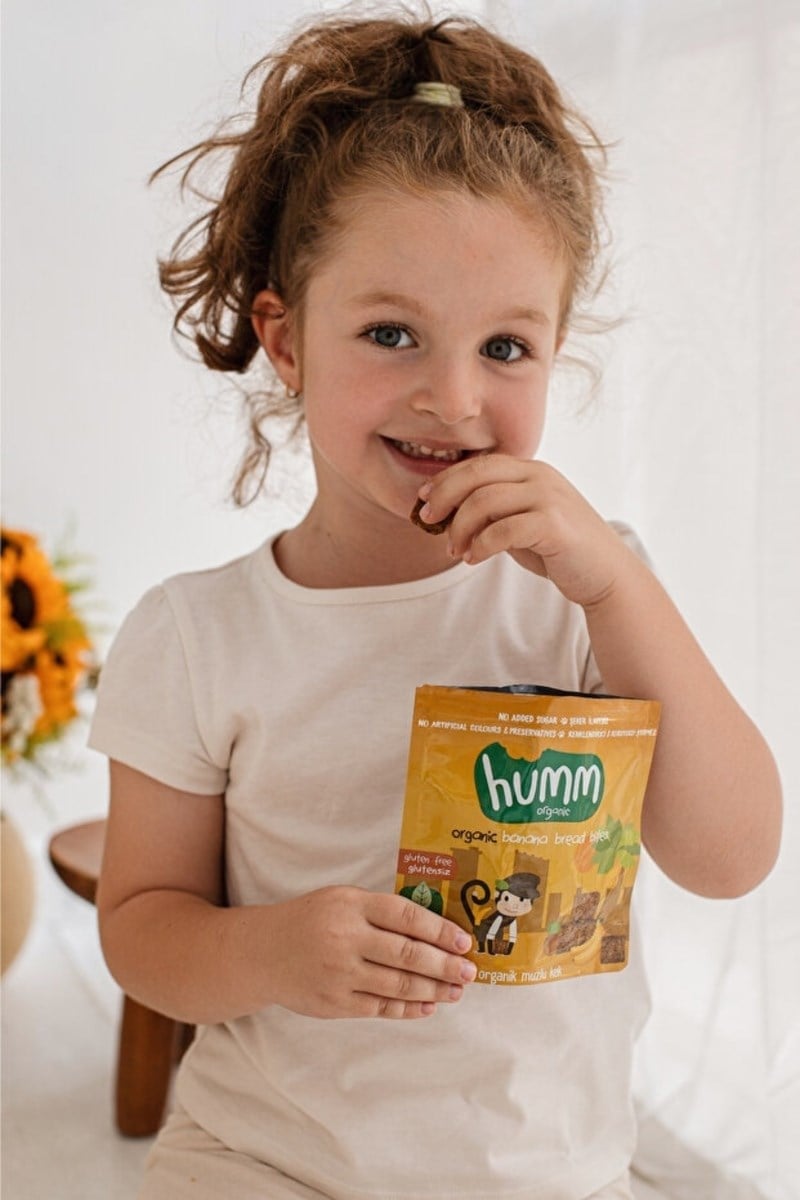 Humm Organic Organik Glutensiz Vegan Muzlu Kek Atıştırmalık Paketi - 3 Adet