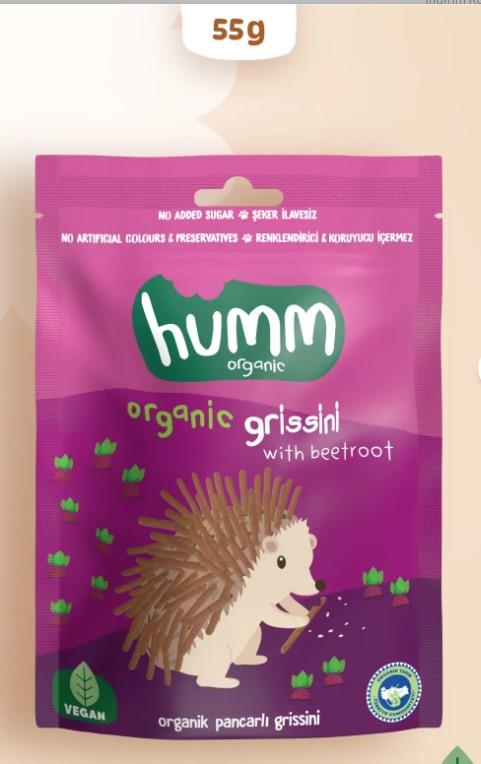 Humm Organik Vegan Pancarlı Grissini  55g