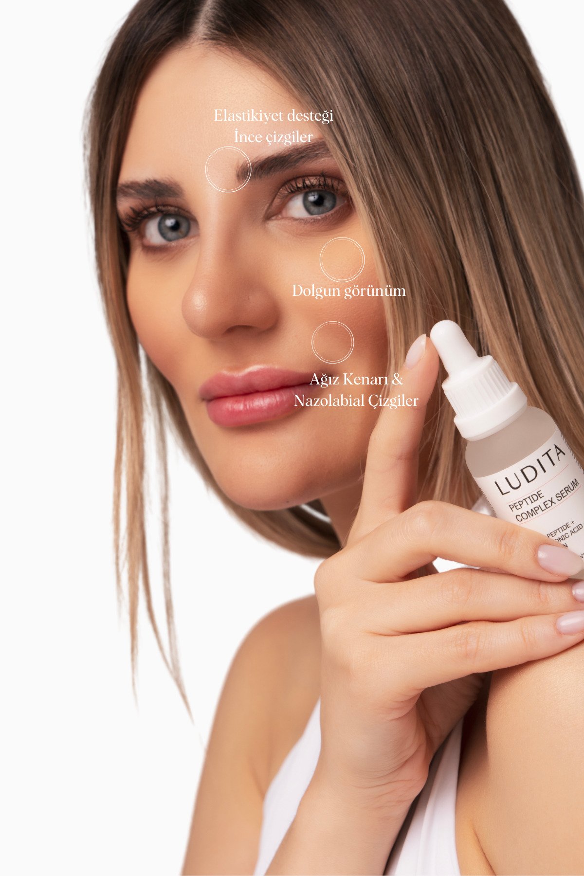 İnce Çizgi ve Kırışıklık Karşıtı, Yoğun Nemlendirici Peptit Kompleks Serum