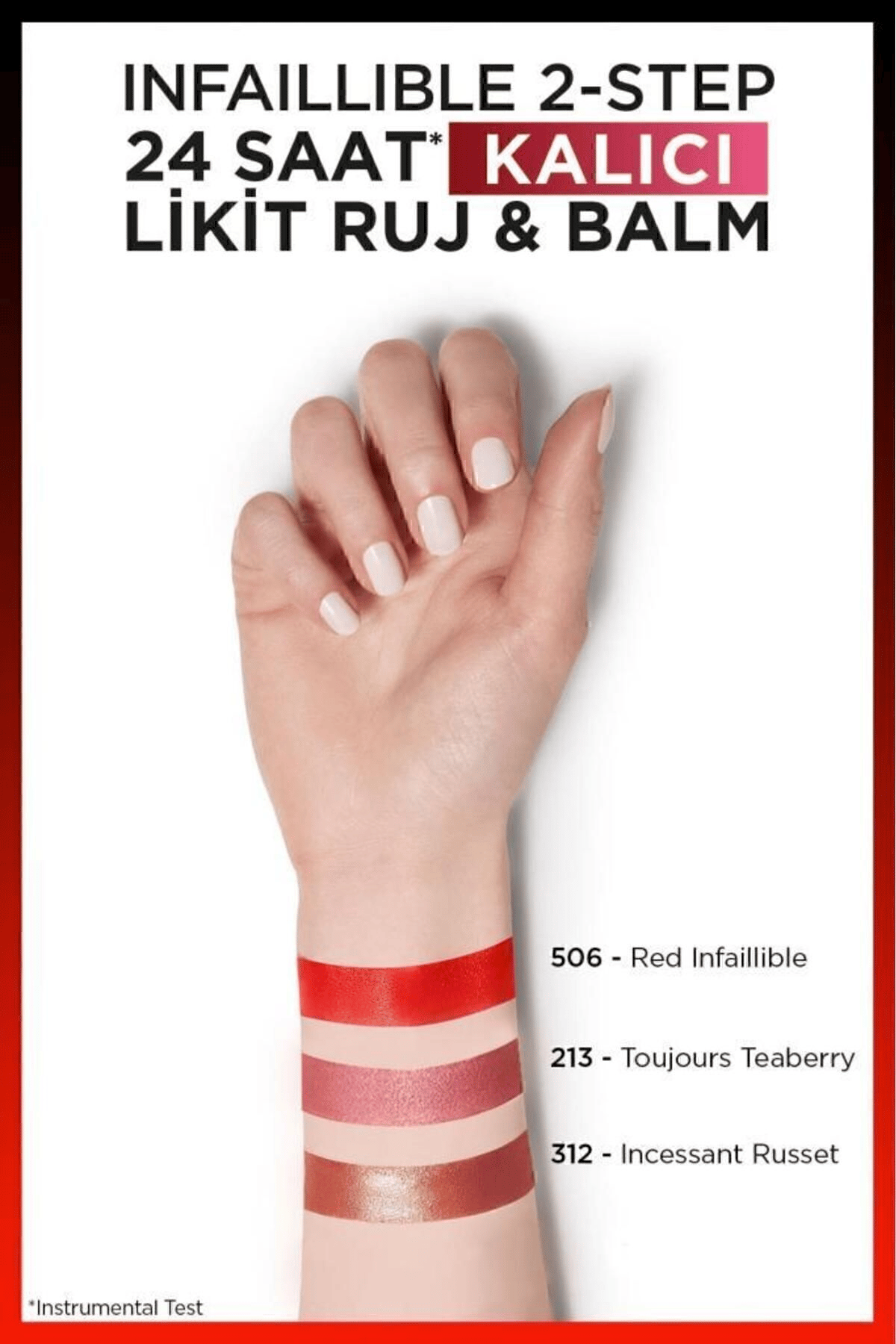 Infaillible 2-step 24 Saat Kalıcı Likit Ruj & Balm - 312 Incessant Russet