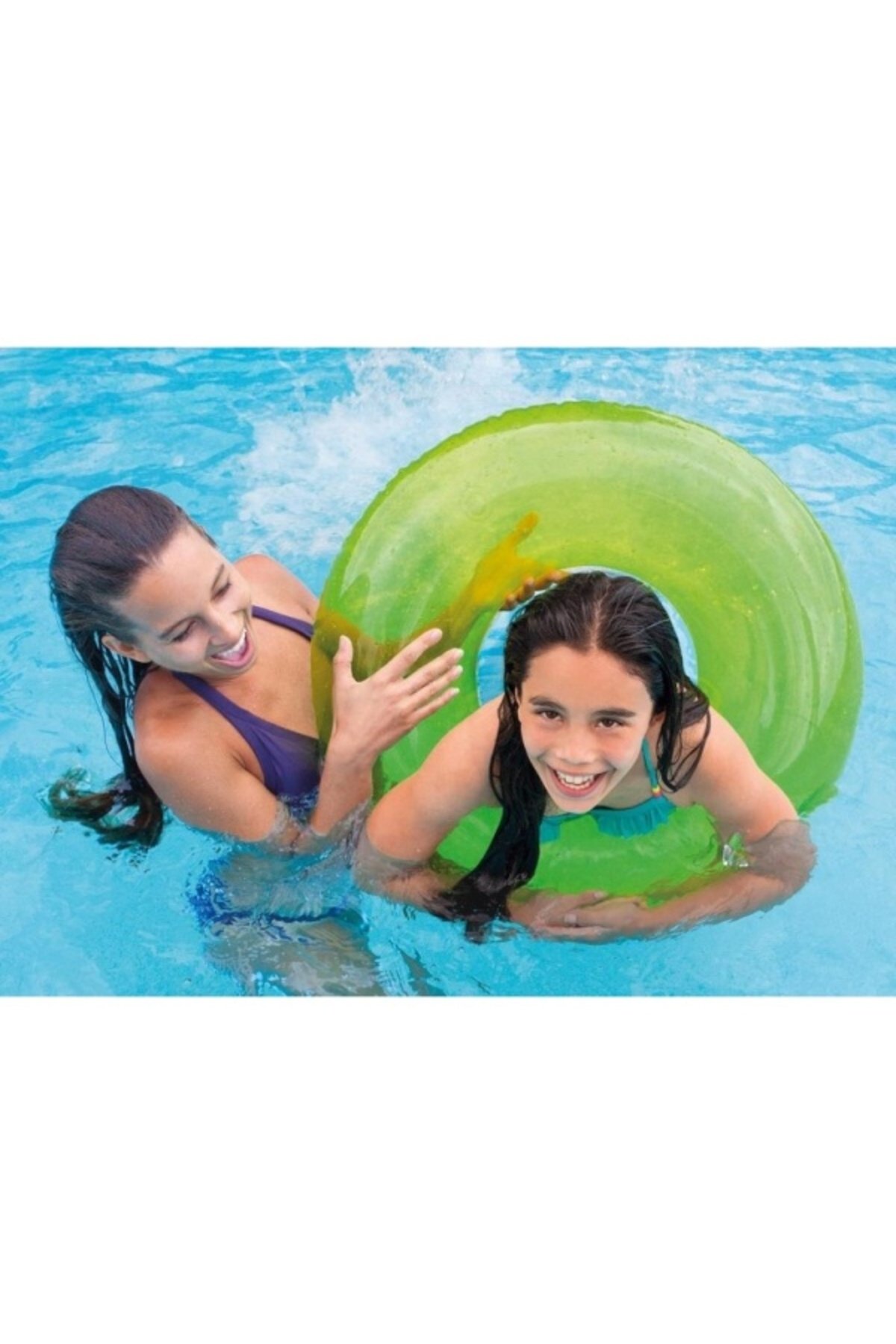 Intex 59260 Şeffaf Jumbo Şişme Simit 76 Cm
