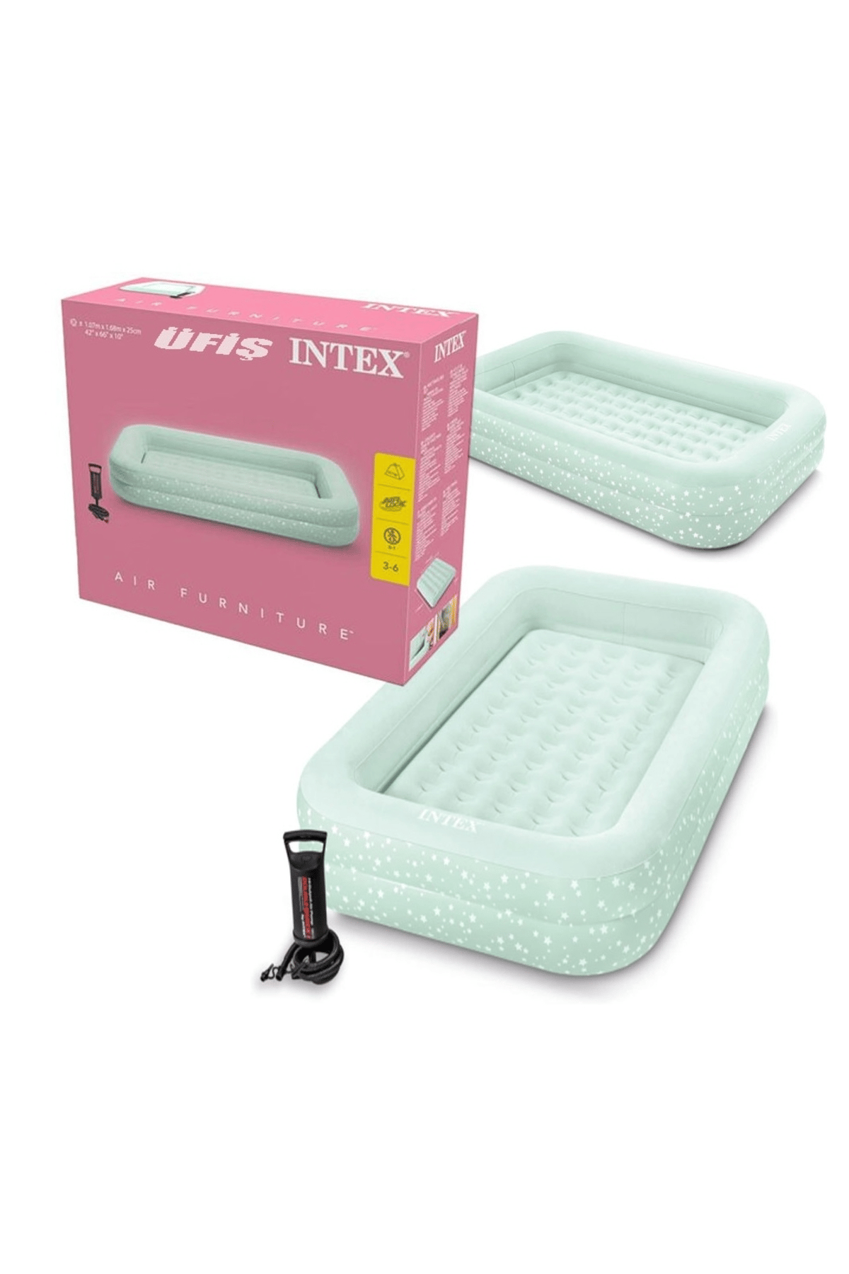 Intex Çocuk Seyahat Yatak Seti 107x168x25 cm IKY66810