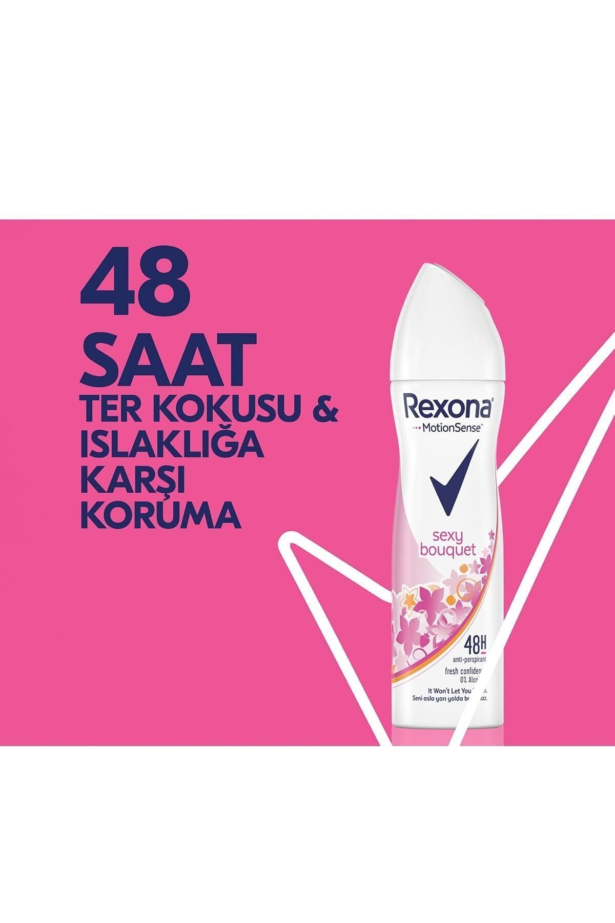 Kadın Sprey Deodorant Sexy Bouquet Ter Kokusuna Karşı Koruma 150 Ml X3 Adet