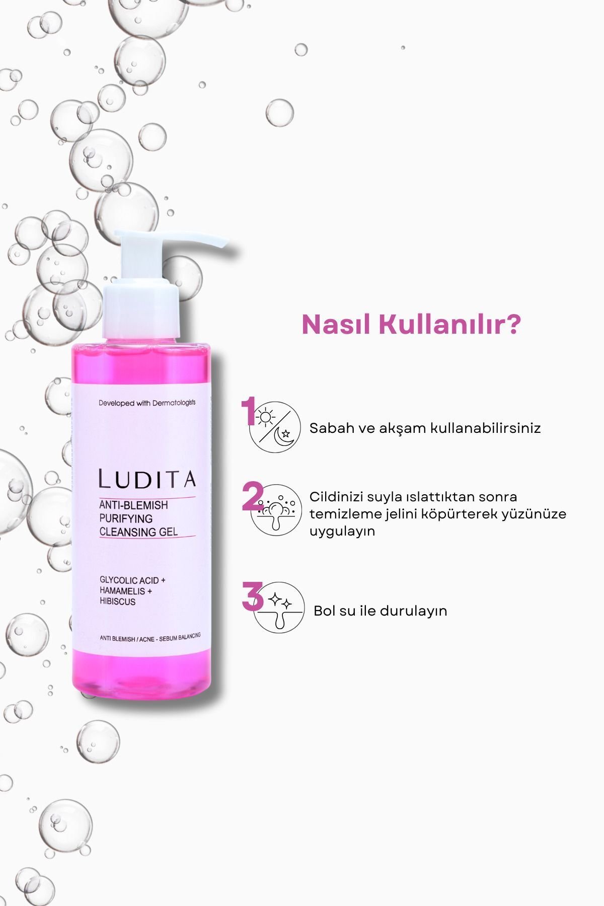 Karma, Yağlı Ve Lekeli Ciltler Için Arındıcı Yüz Yıkama Jeli