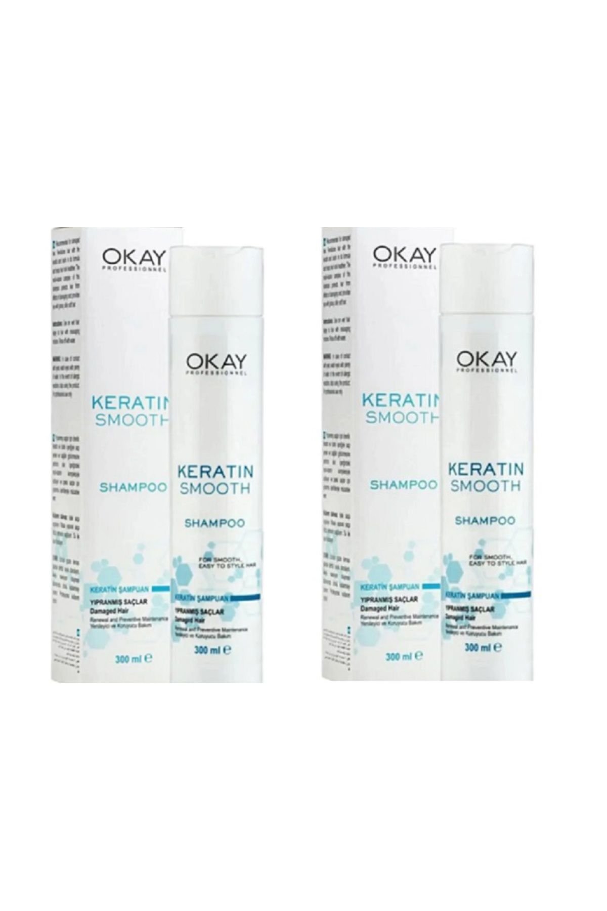 KERATIN SMOOTH Şampuan 300ml 2 Adet