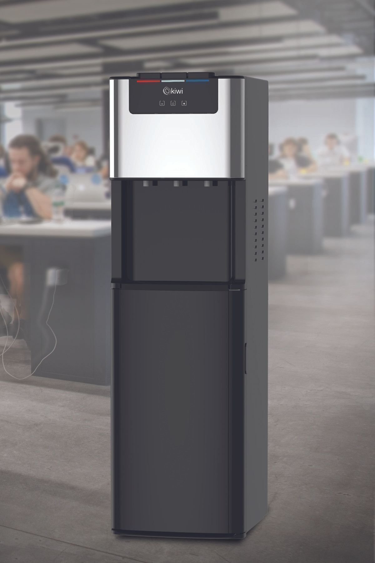 Kiwi Su Sebili Gizli Damacanalı ( Sıcak -Soğuk -Ilık ) Kwp-8555 Siyah