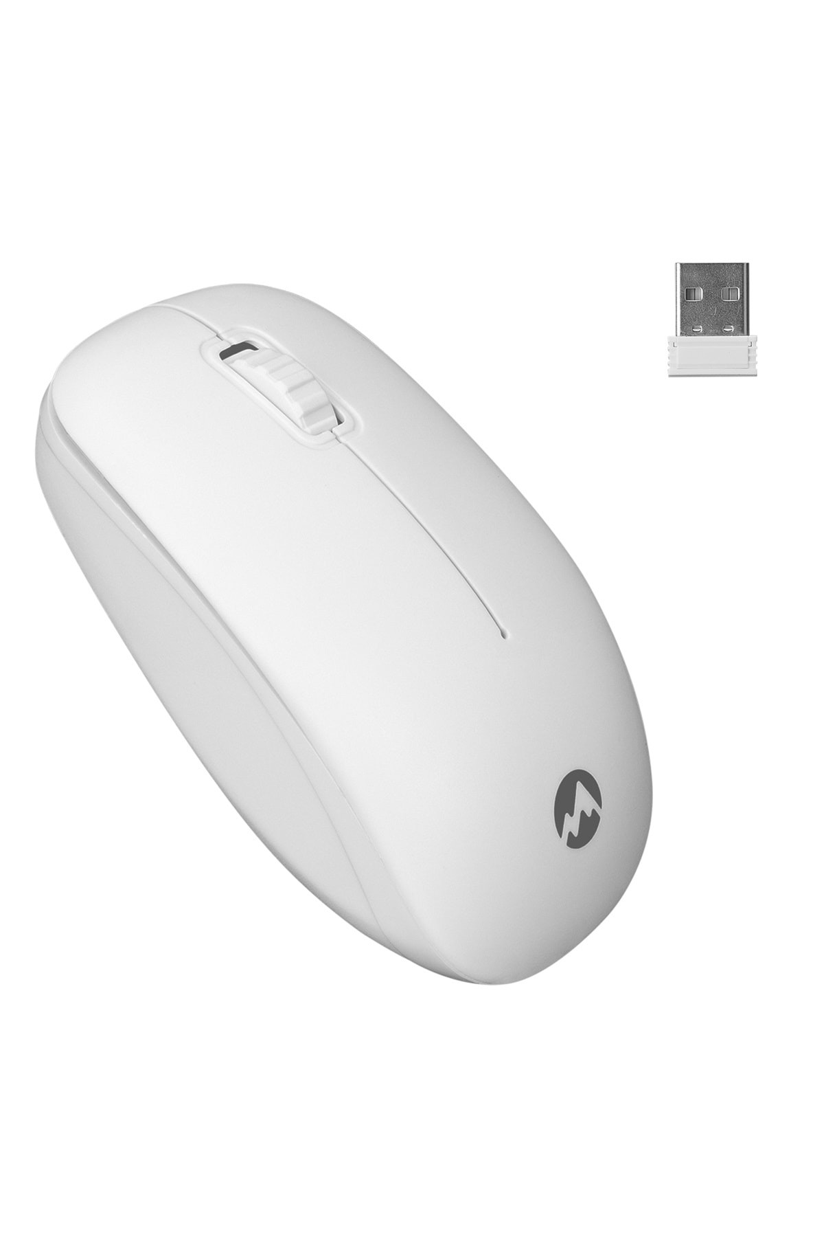 Km-6121 Beyaz Kablosuz Q Slim Klavye Mouse Set
