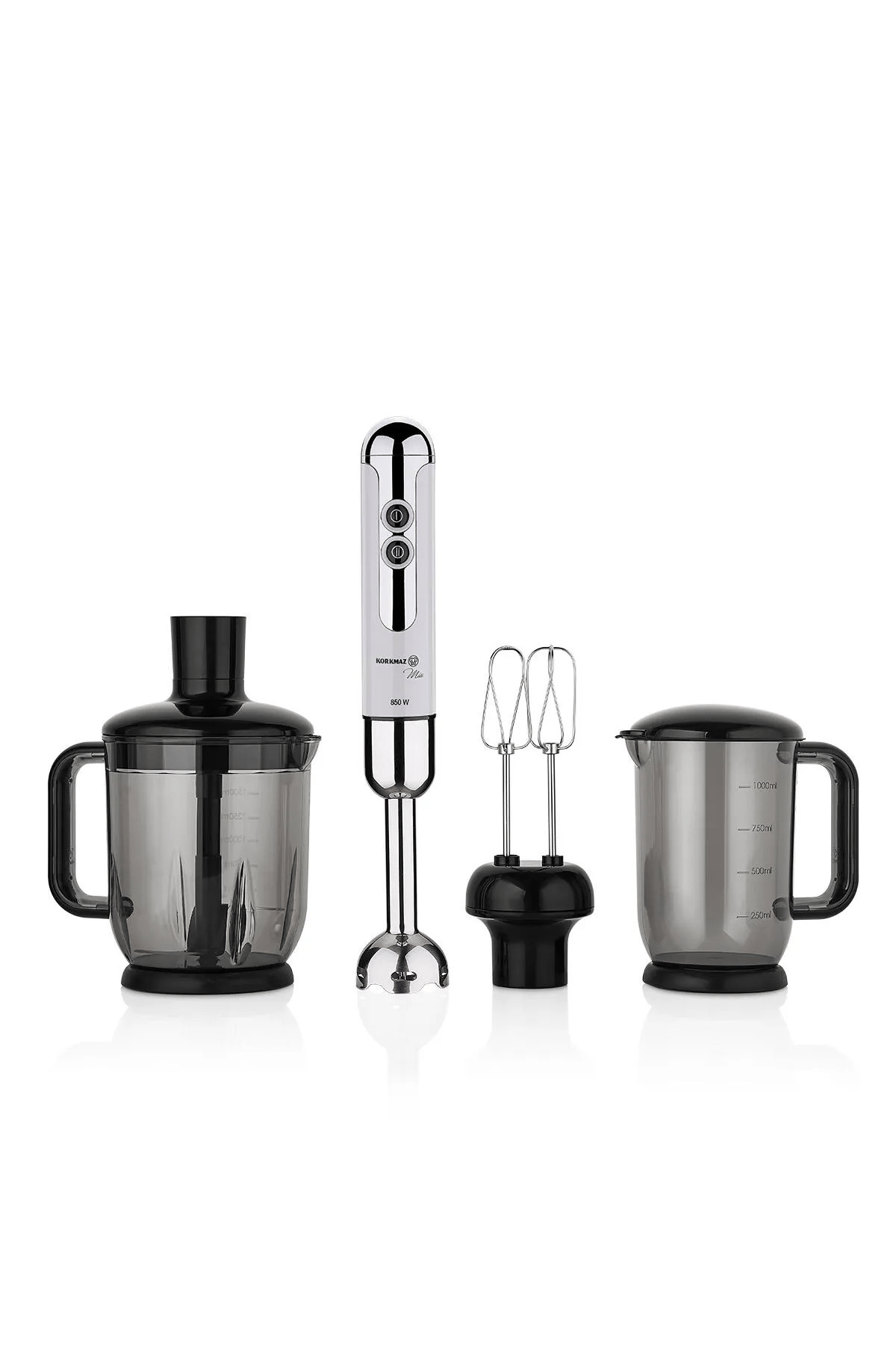 KORKMAZ A447-14 Mia Mega Blender Set Vanilya/krom